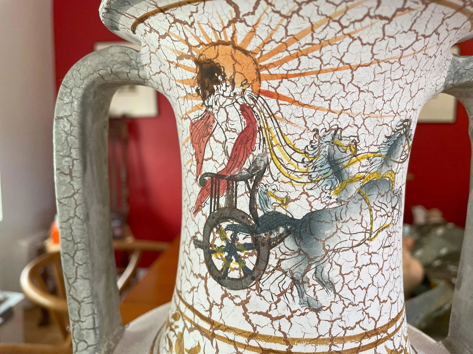 Late 20th Century Tall Greek Museum Reproduction Vase - 8