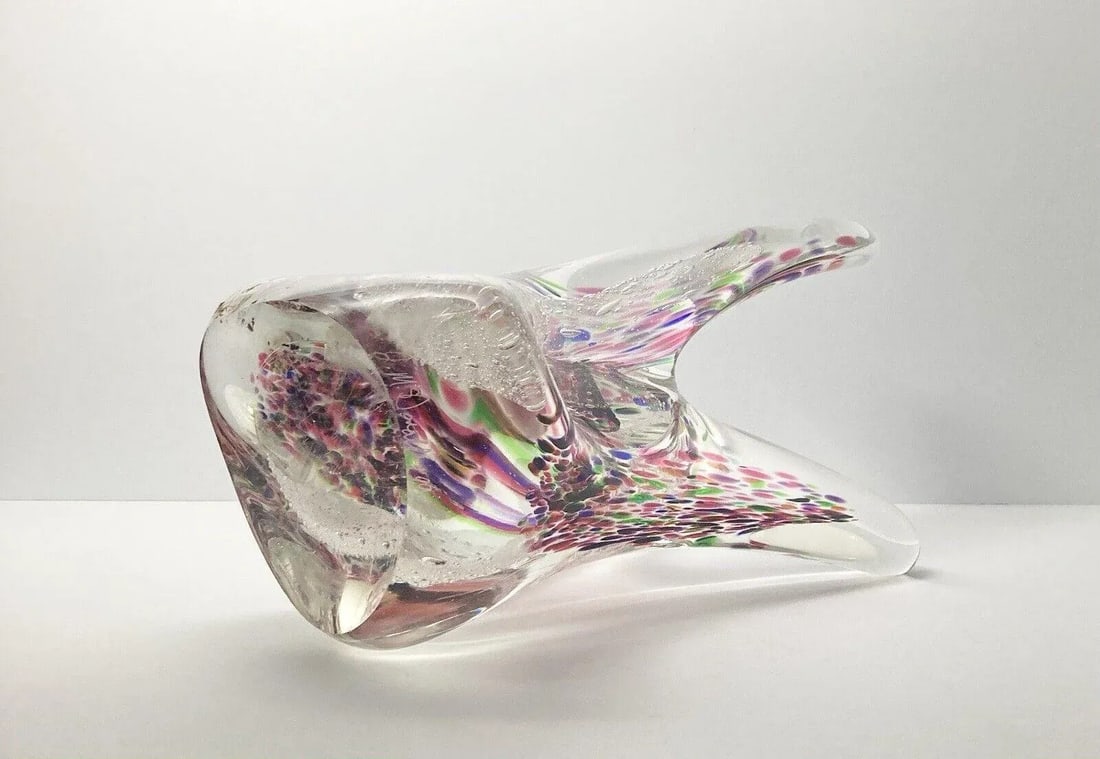 1996 John McDonald Handmade Art Glass Organic Abstract Large Sculpture - 11