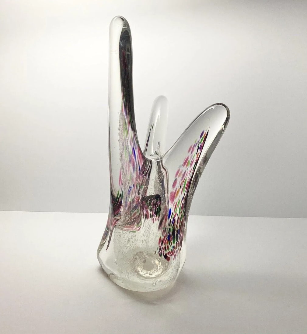 1996 John McDonald Handmade Art Glass Organic Abstract Large Sculpture - 2