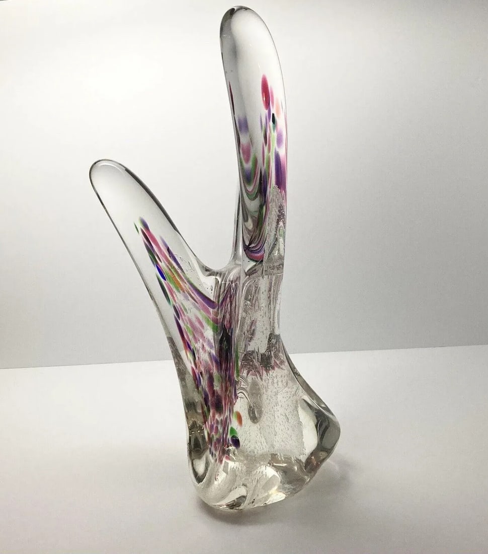 1996 John McDonald Handmade Art Glass Organic Abstract Large Sculpture - 3