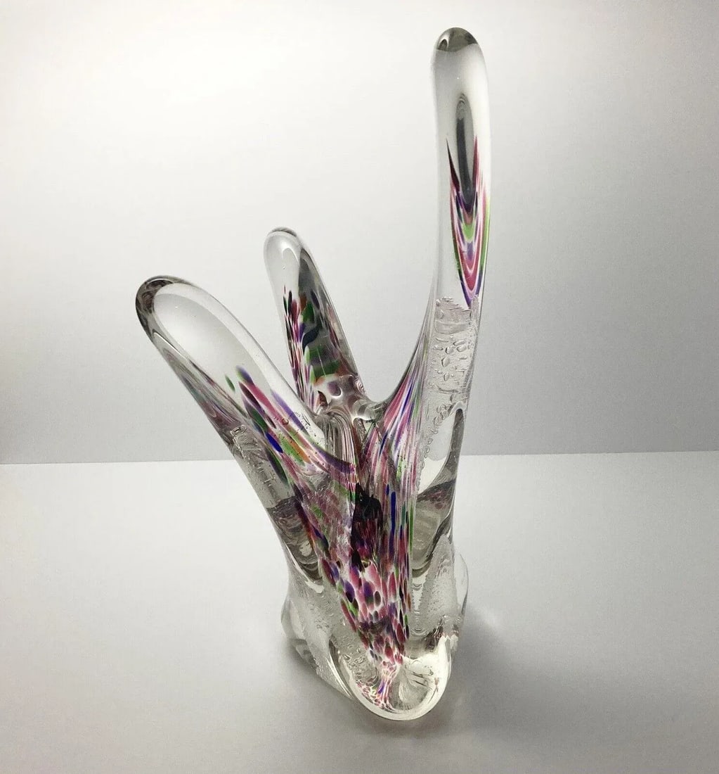 1996 John McDonald Handmade Art Glass Organic Abstract Large Sculpture - 4