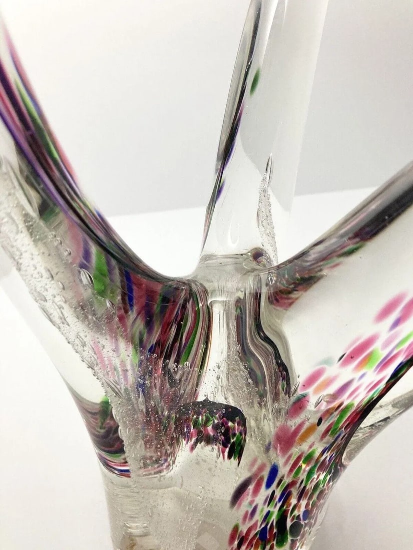 1996 John McDonald Handmade Art Glass Organic Abstract Large Sculpture - 9