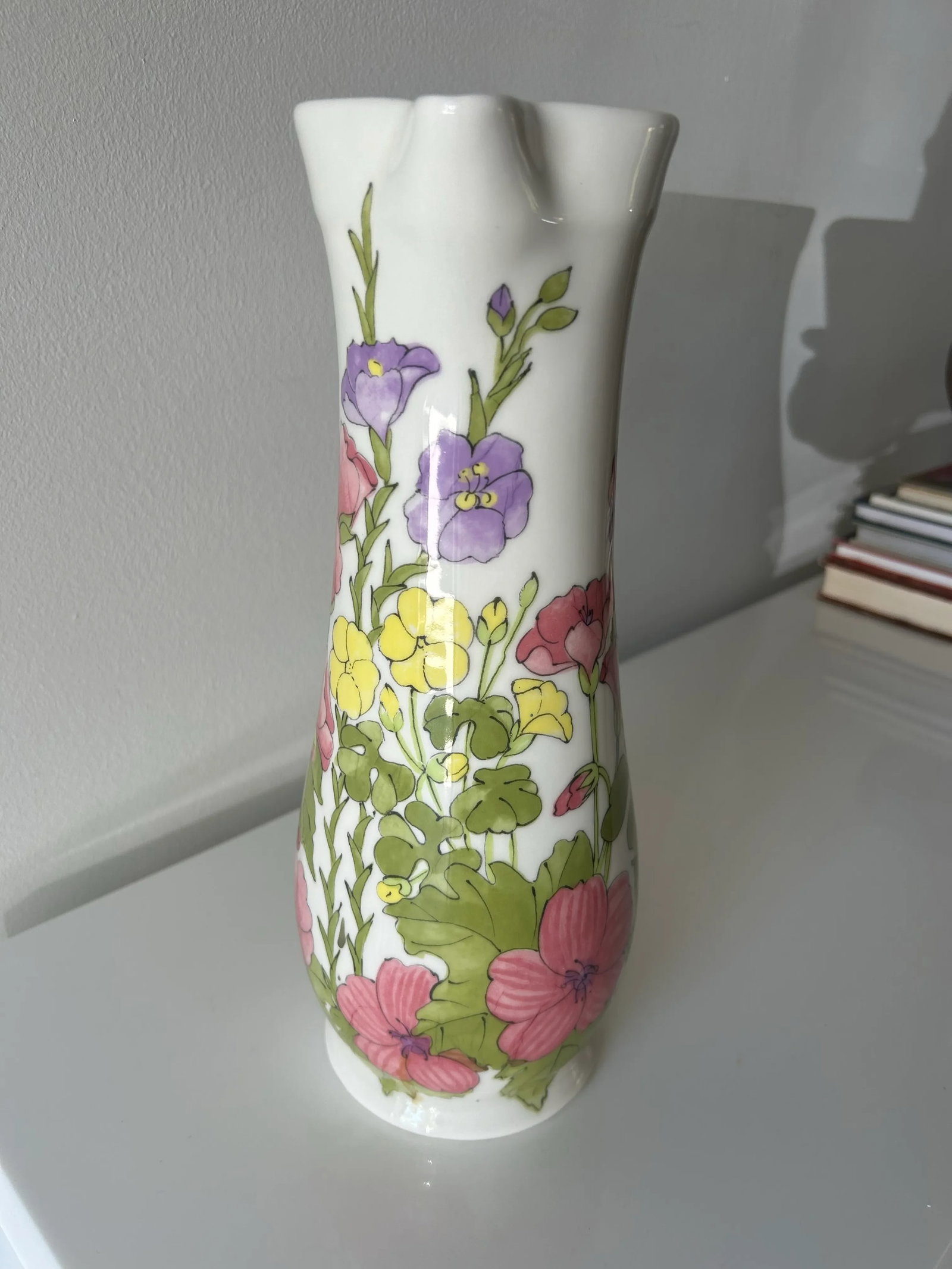 Mid Century Ceramic Floral Ernestine Pitcher - 2