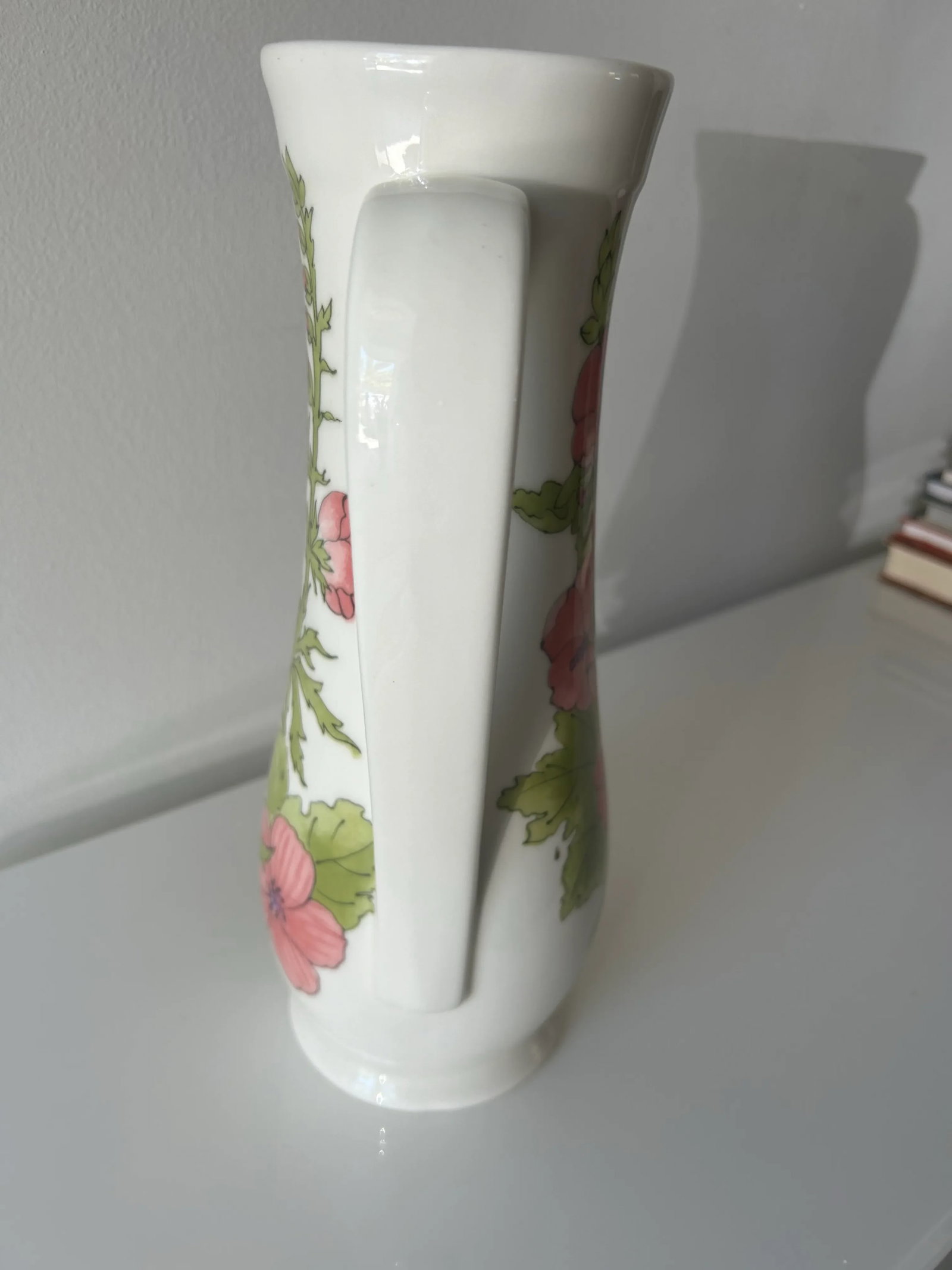 Mid Century Ceramic Floral Ernestine Pitcher - 4