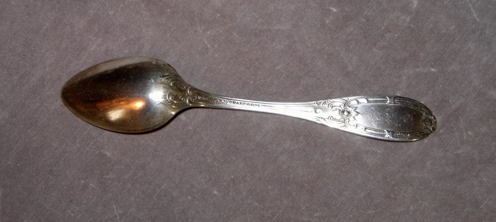 Late 19th Century Albert Coles Coin Silver Teaspoons- Set of 7 - 4
