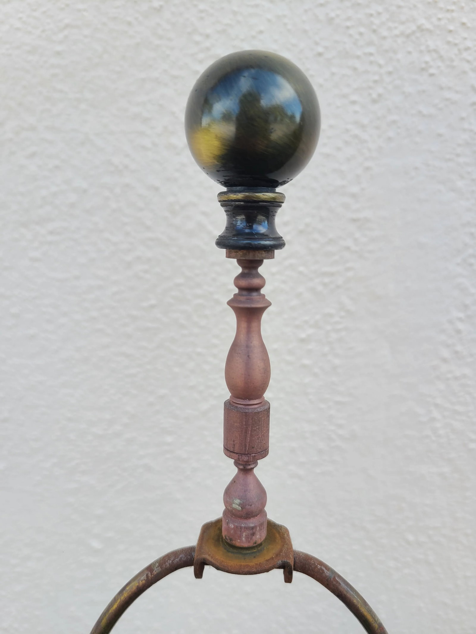 Vintage Japanese Champleve Bird and Flower Motif Two Handled Urn Style Table Lamp - 11