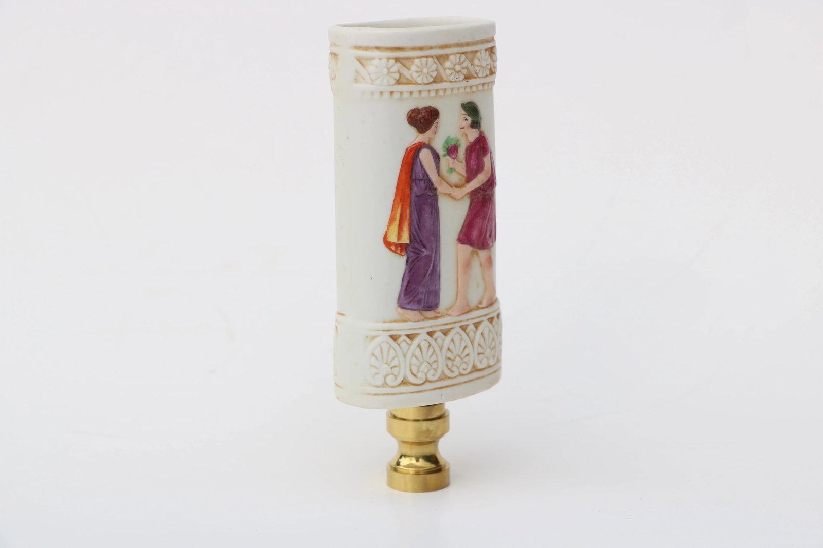 Schafer & Vater Neoclassical Style Lamp Finial on Brass Hardware - 2