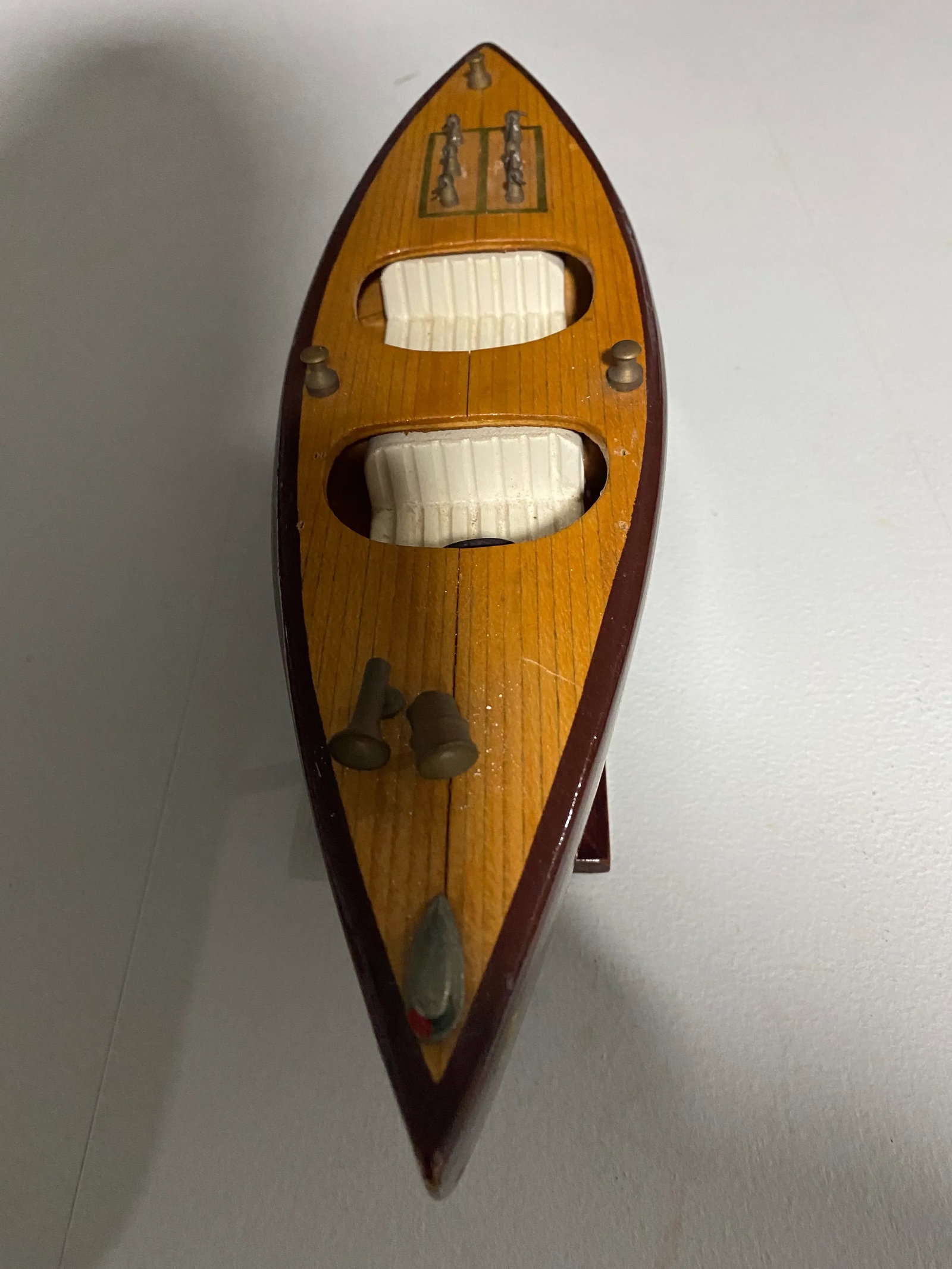 Vintage Wooden Model Boat - 10