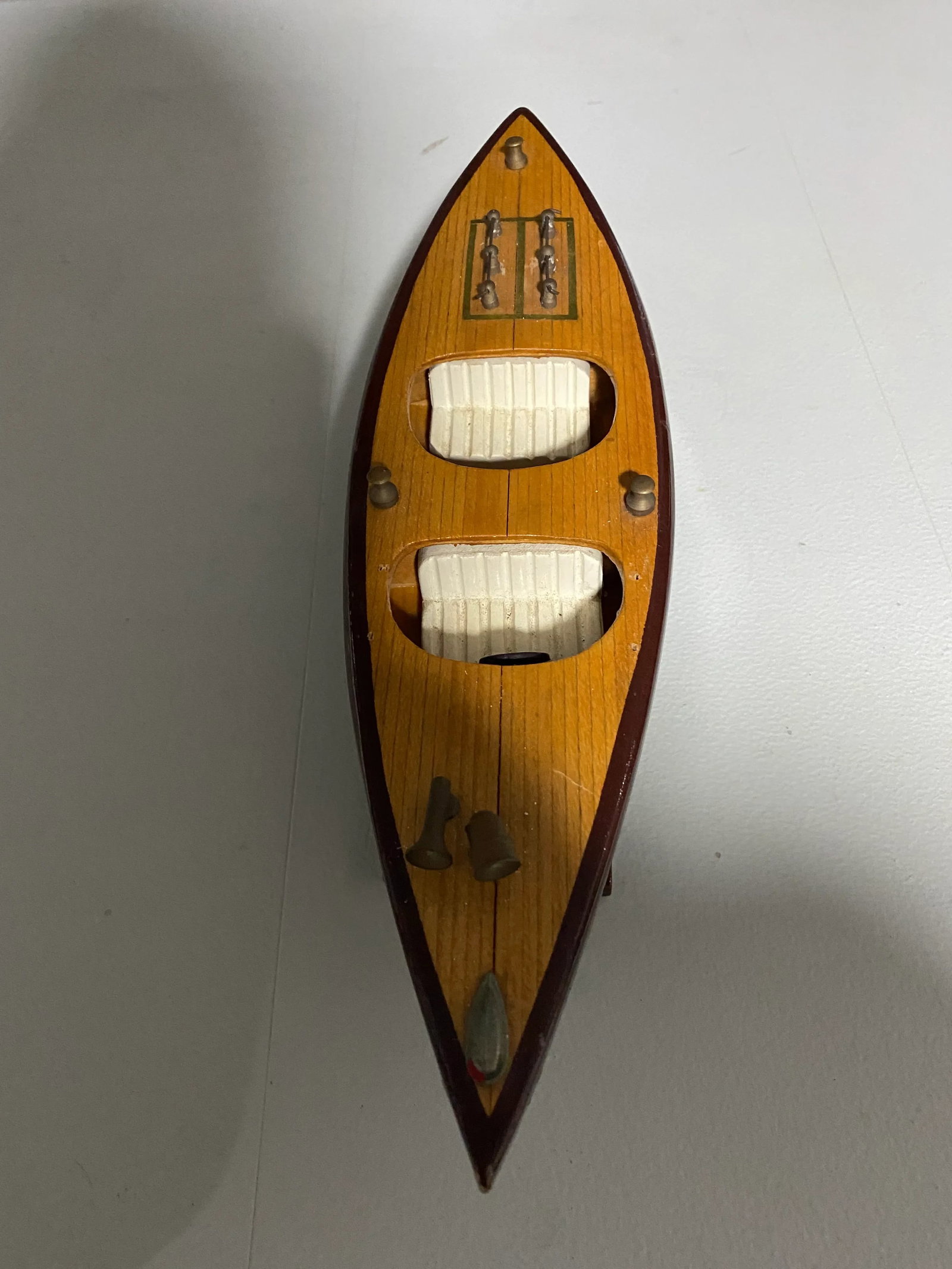 Vintage Wooden Model Boat - 4
