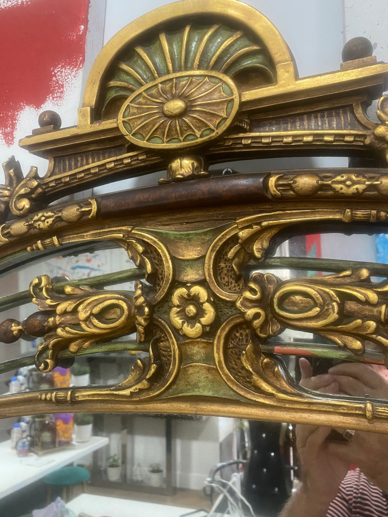 Antique Late 19th Century Belle Epoch Mirror - 12