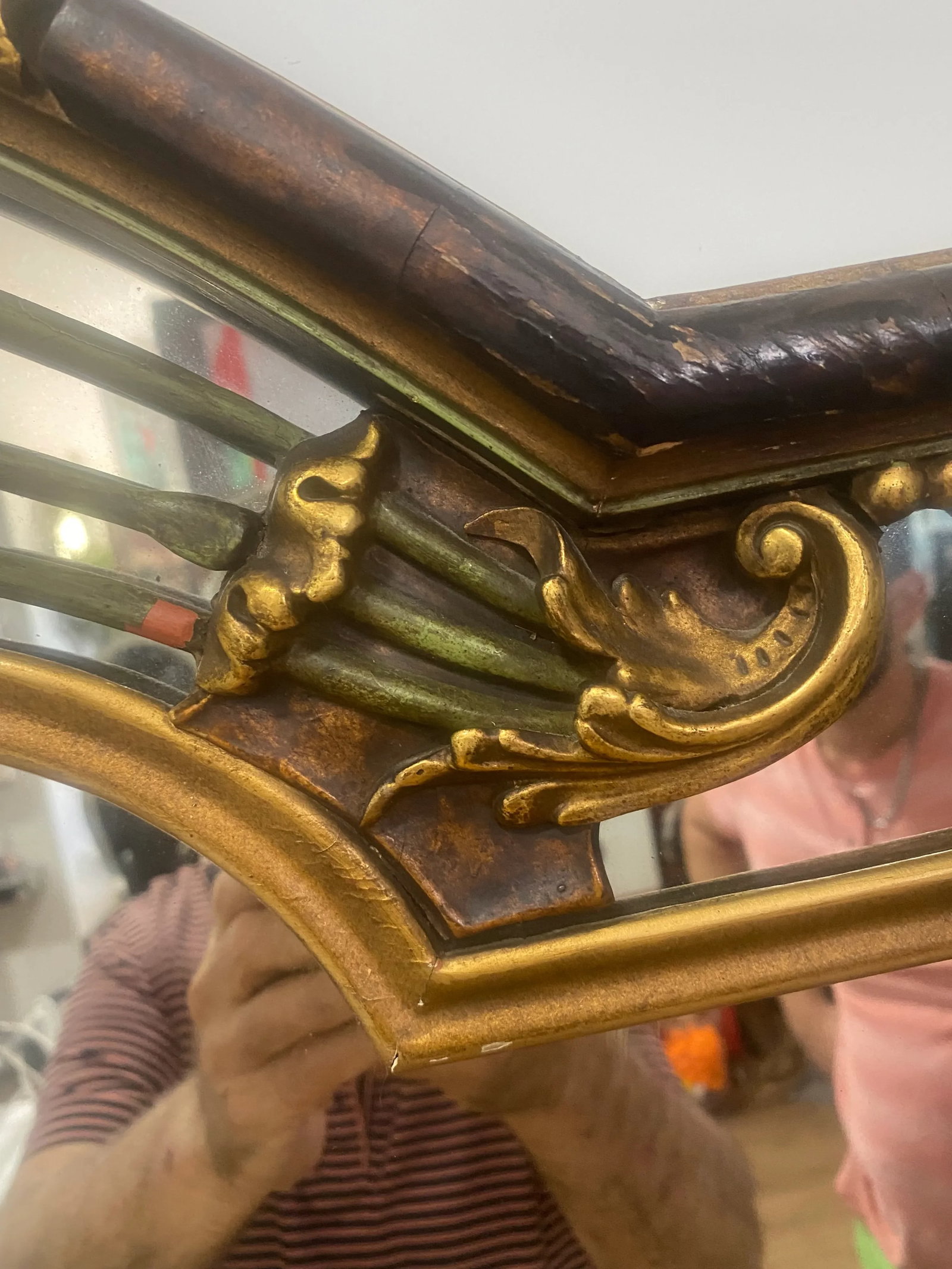 Antique Late 19th Century Belle Epoch Mirror - 4