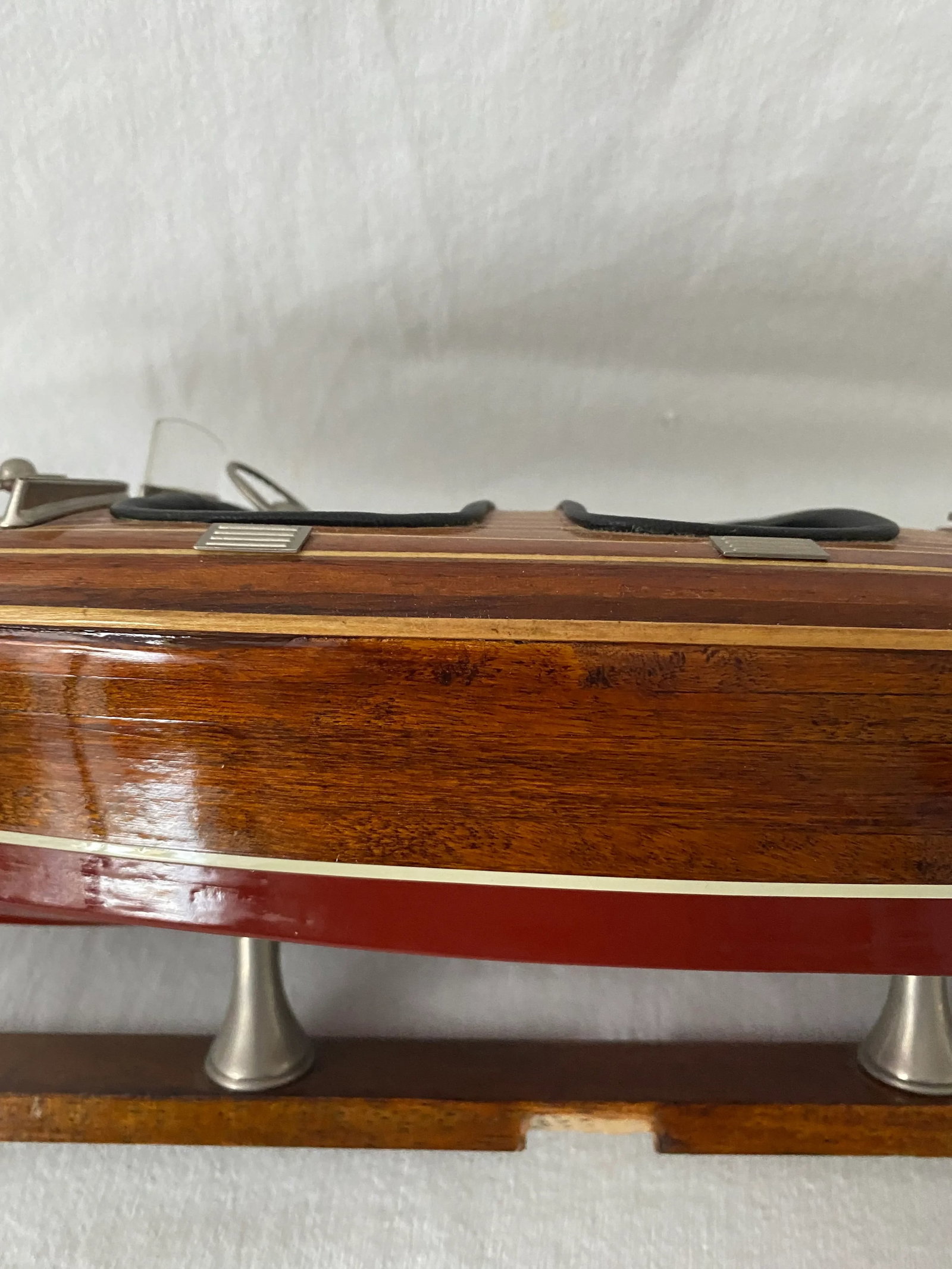 Vintage Wooden Chris Craft Model Boat - 11