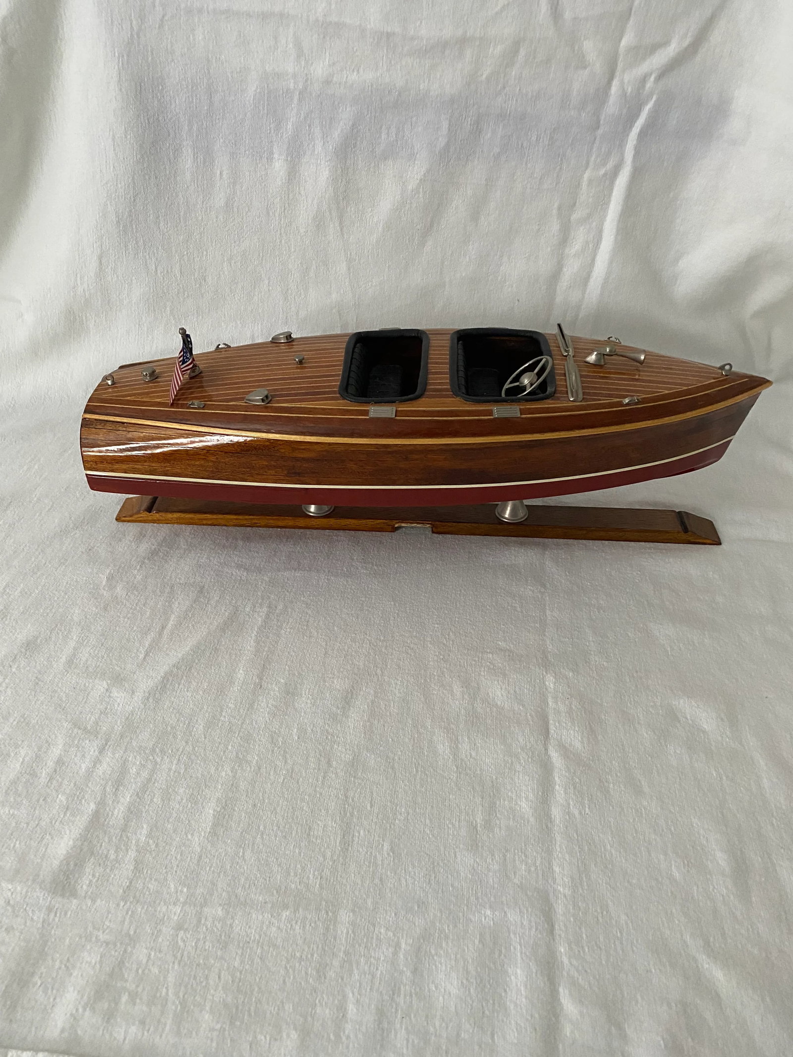 Vintage Wooden Chris Craft Model Boat - 6