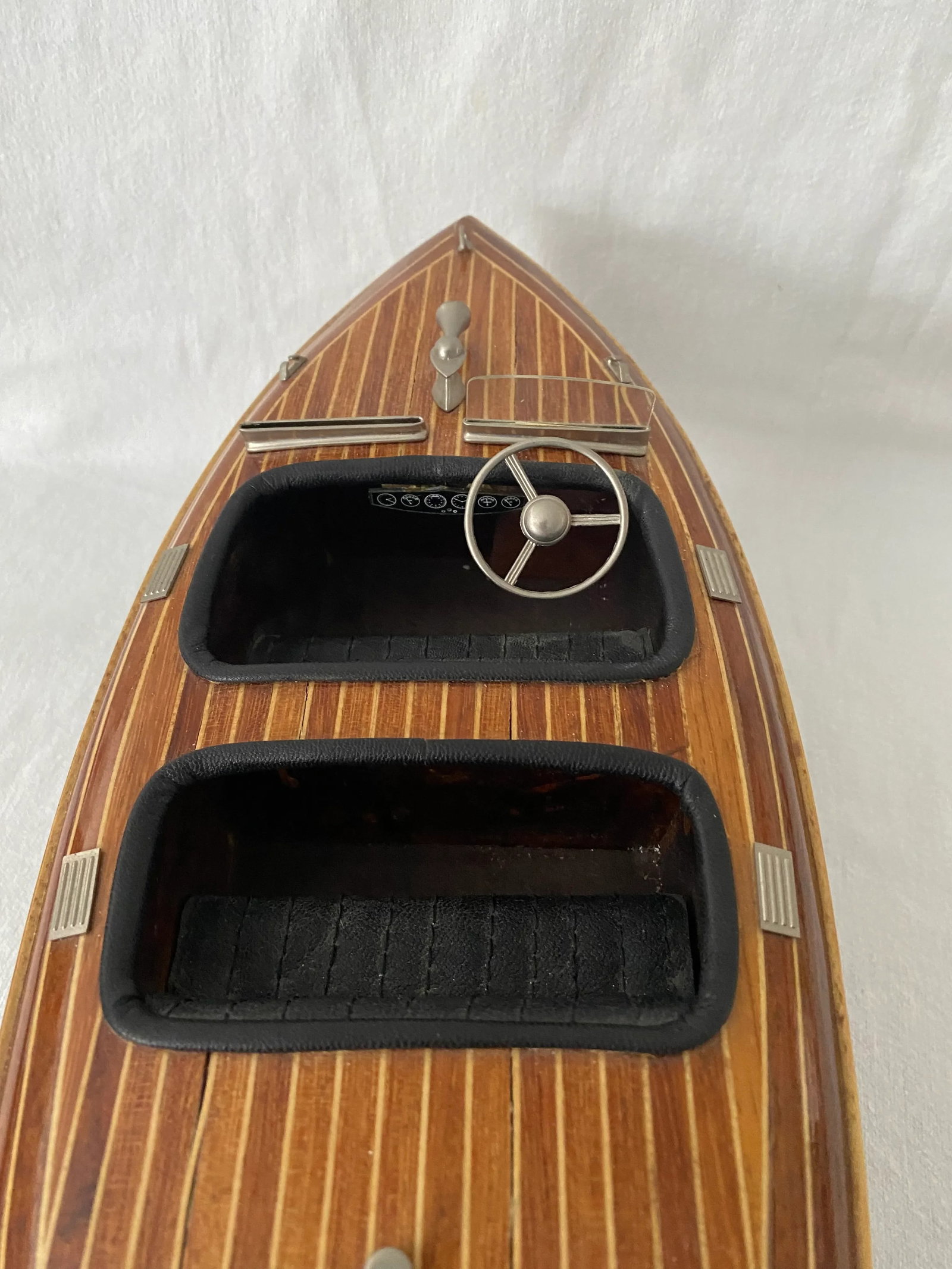 Vintage Wooden Chris Craft Model Boat - 8