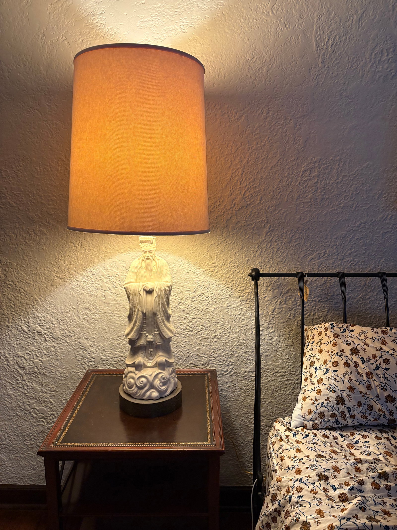 1950s Chinoiserie Blanc De Chine Figural Table Lamps Large Scale- A Pair - 12