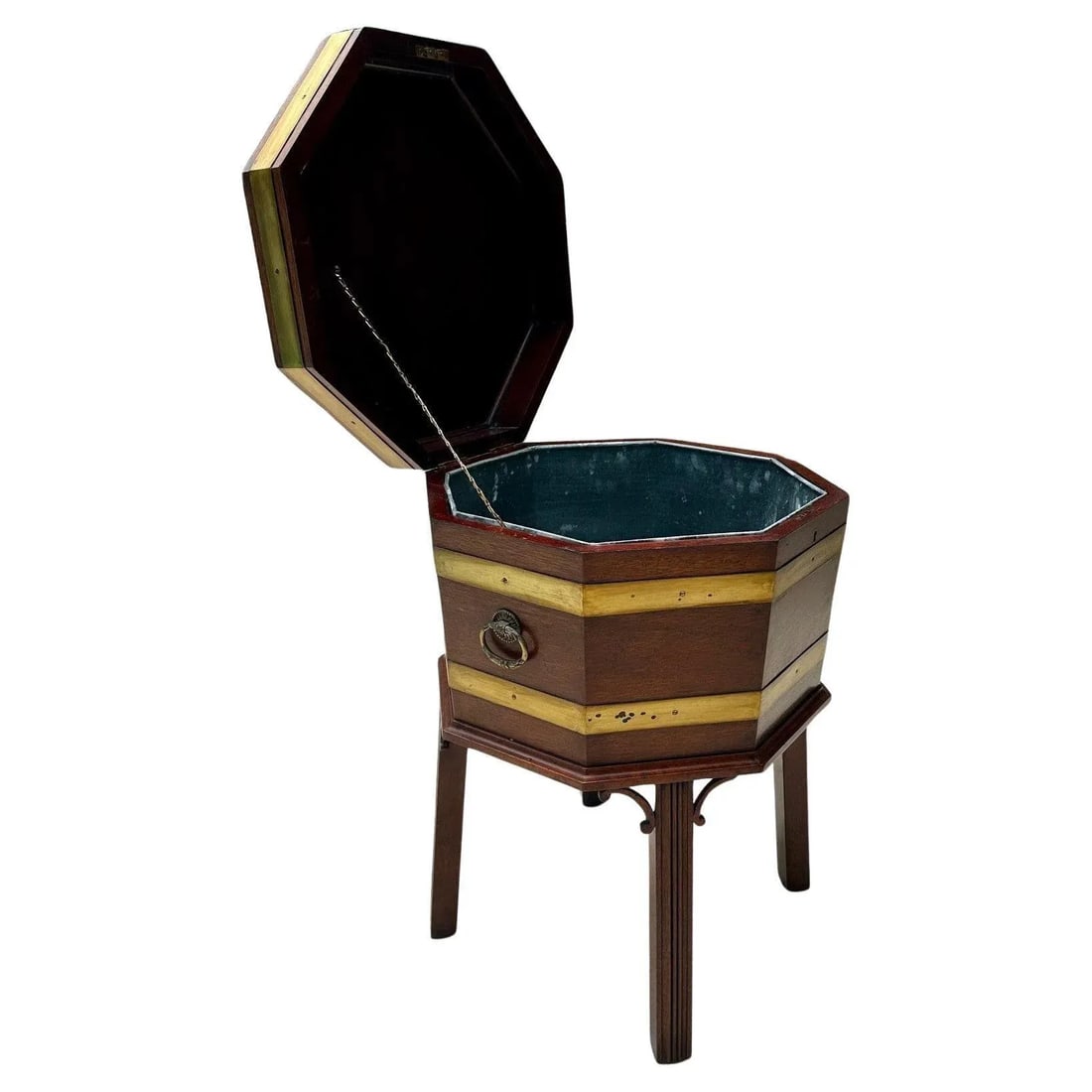 Mahogany Cellarette Wine Cooler Chippendale Style - 2