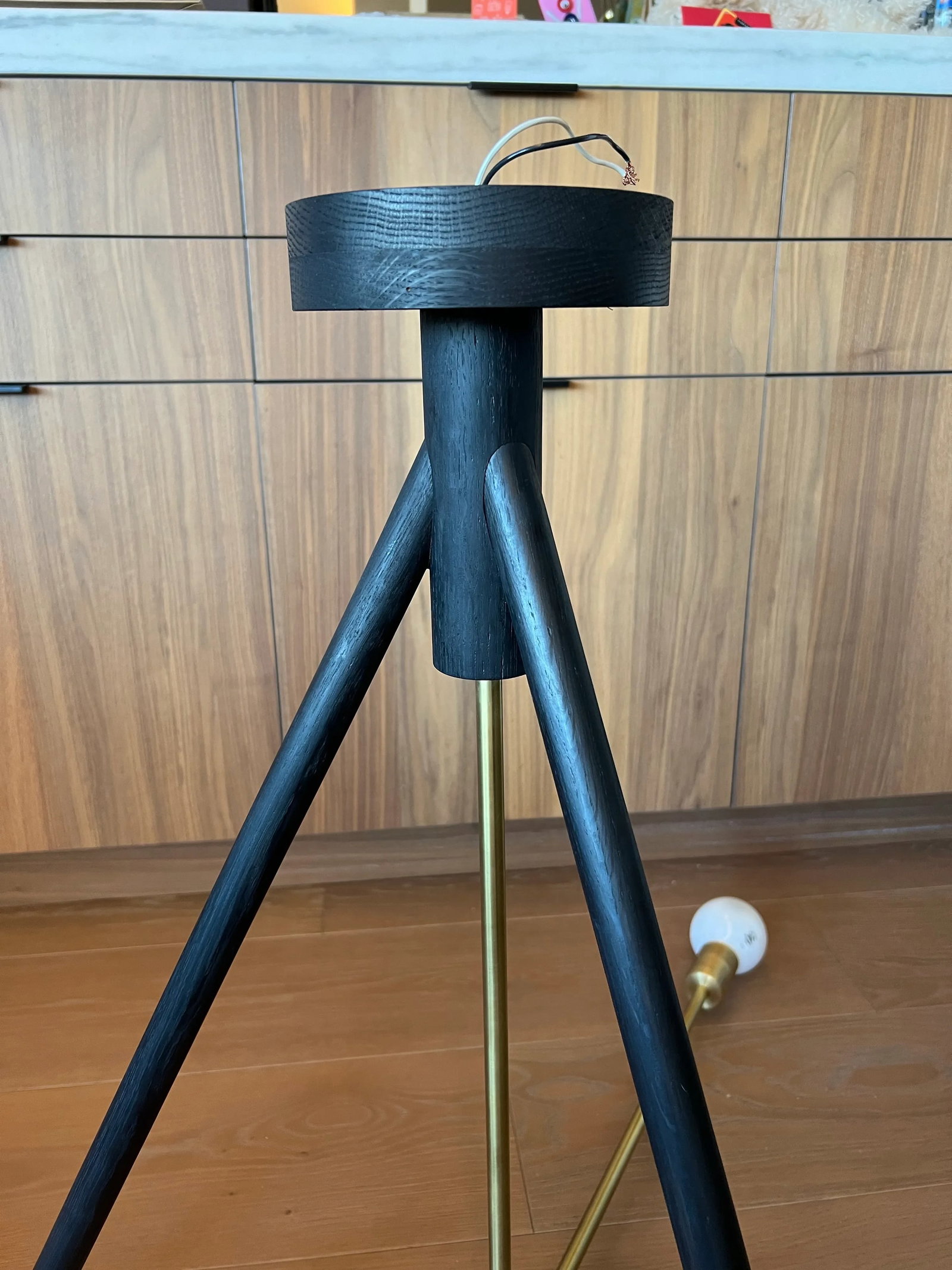 Workstead Lodge Chandelier III in Blackened Oak - 6