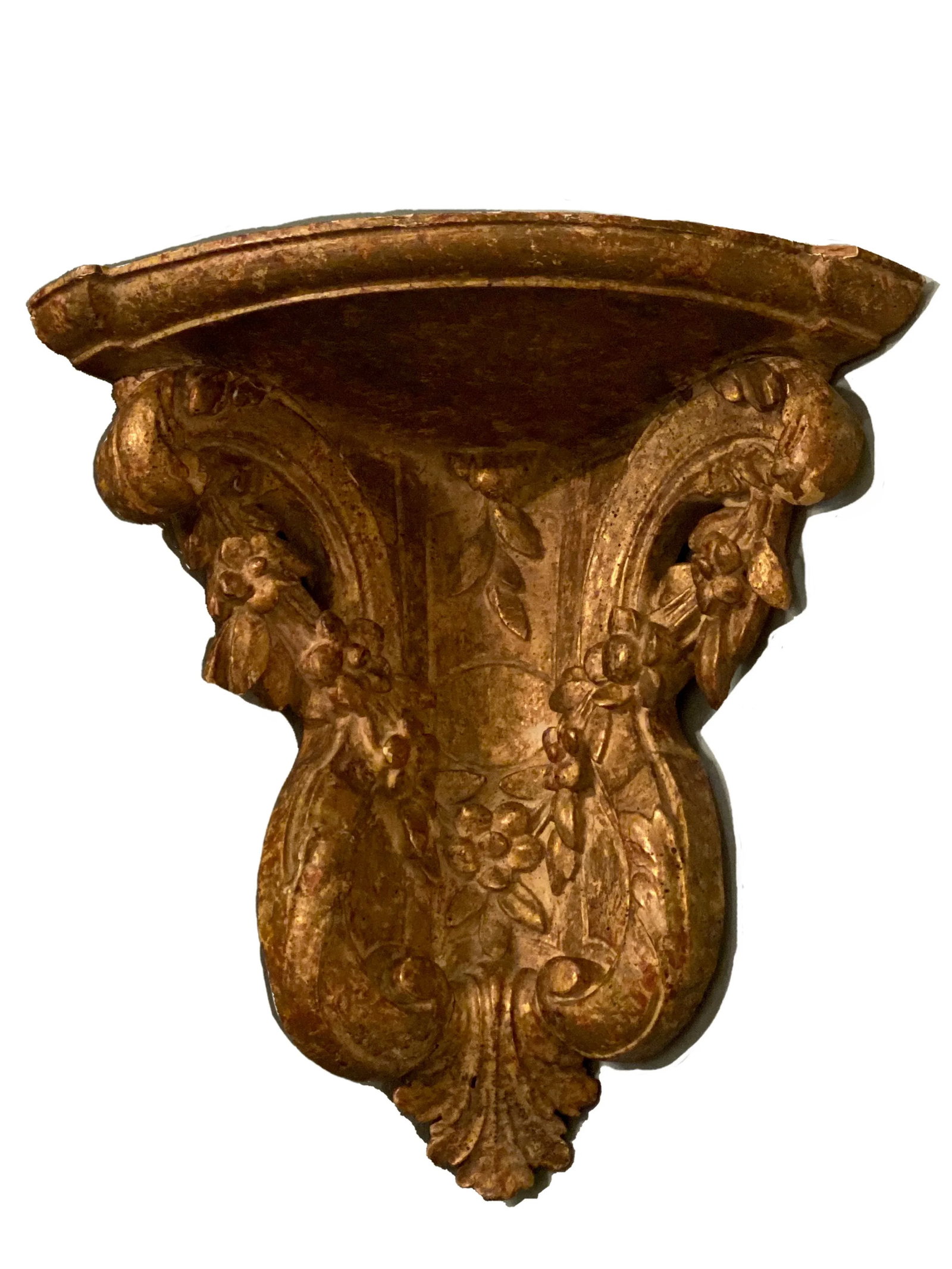 19th Century Vintage Gilt Corner Brackets- a Pair - 3