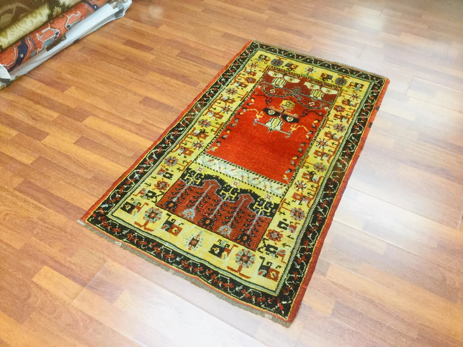 1920's Anatolian Ladik Rug-3'10" X 5'10" - 4