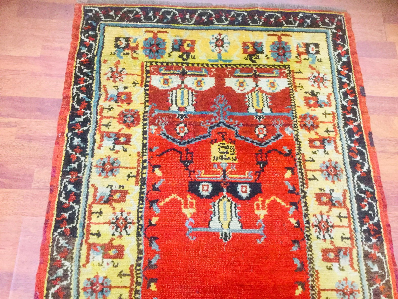 1920's Anatolian Ladik Rug-3'10" X 5'10" - 7