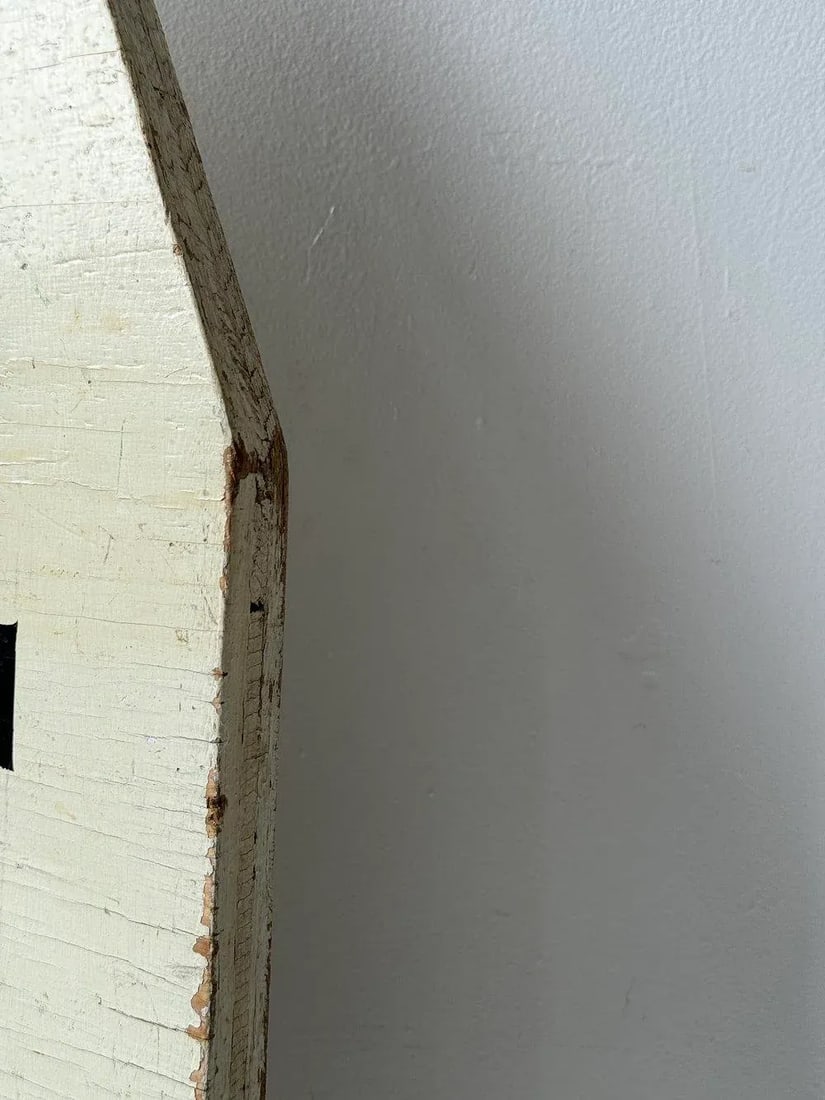 Vintage Directional Painted Plywood Exit Sign, Circa 1950s - 8