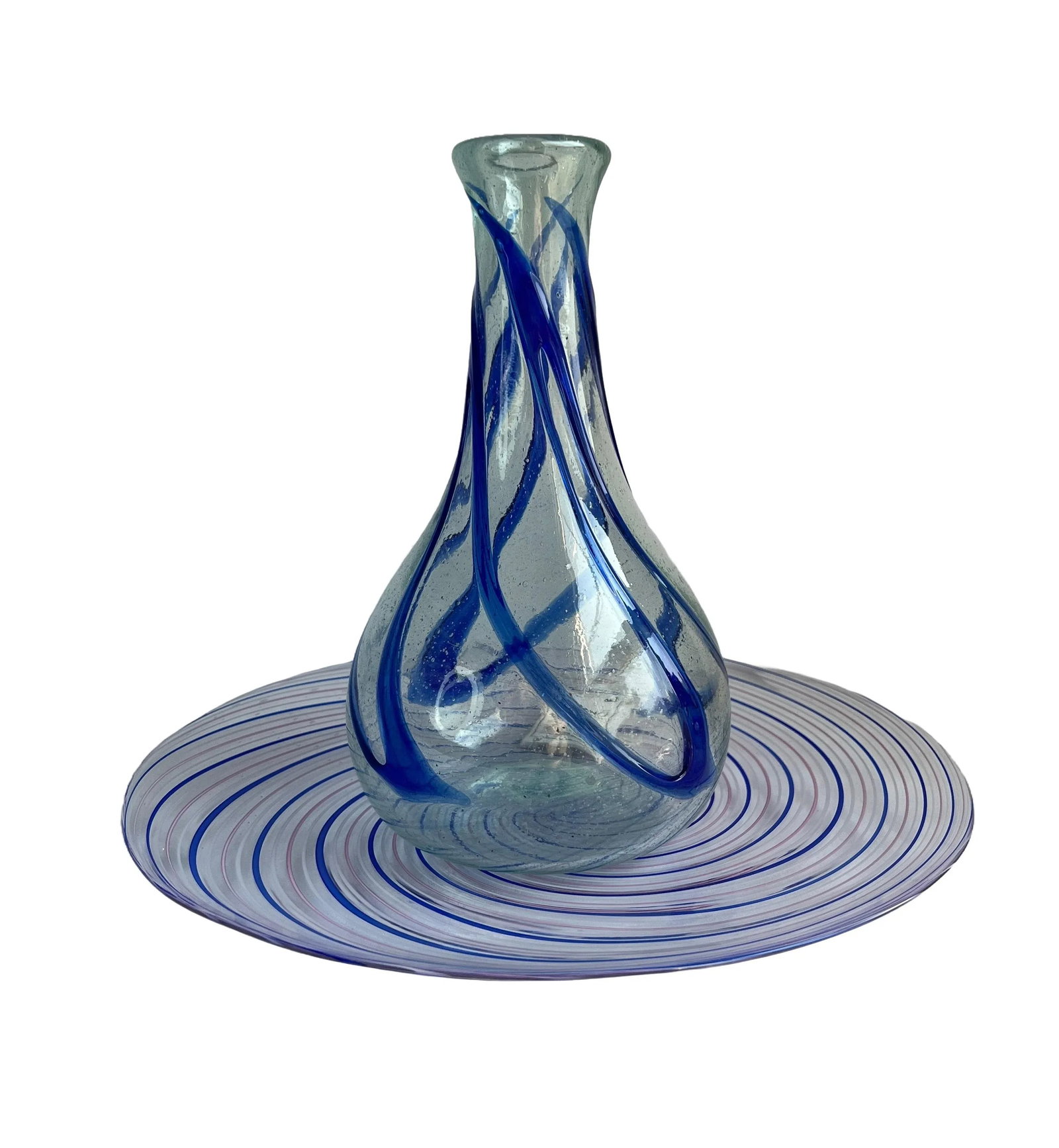 Late 20th Century Murano Filigrana Art Glass Decorative Plate - 11