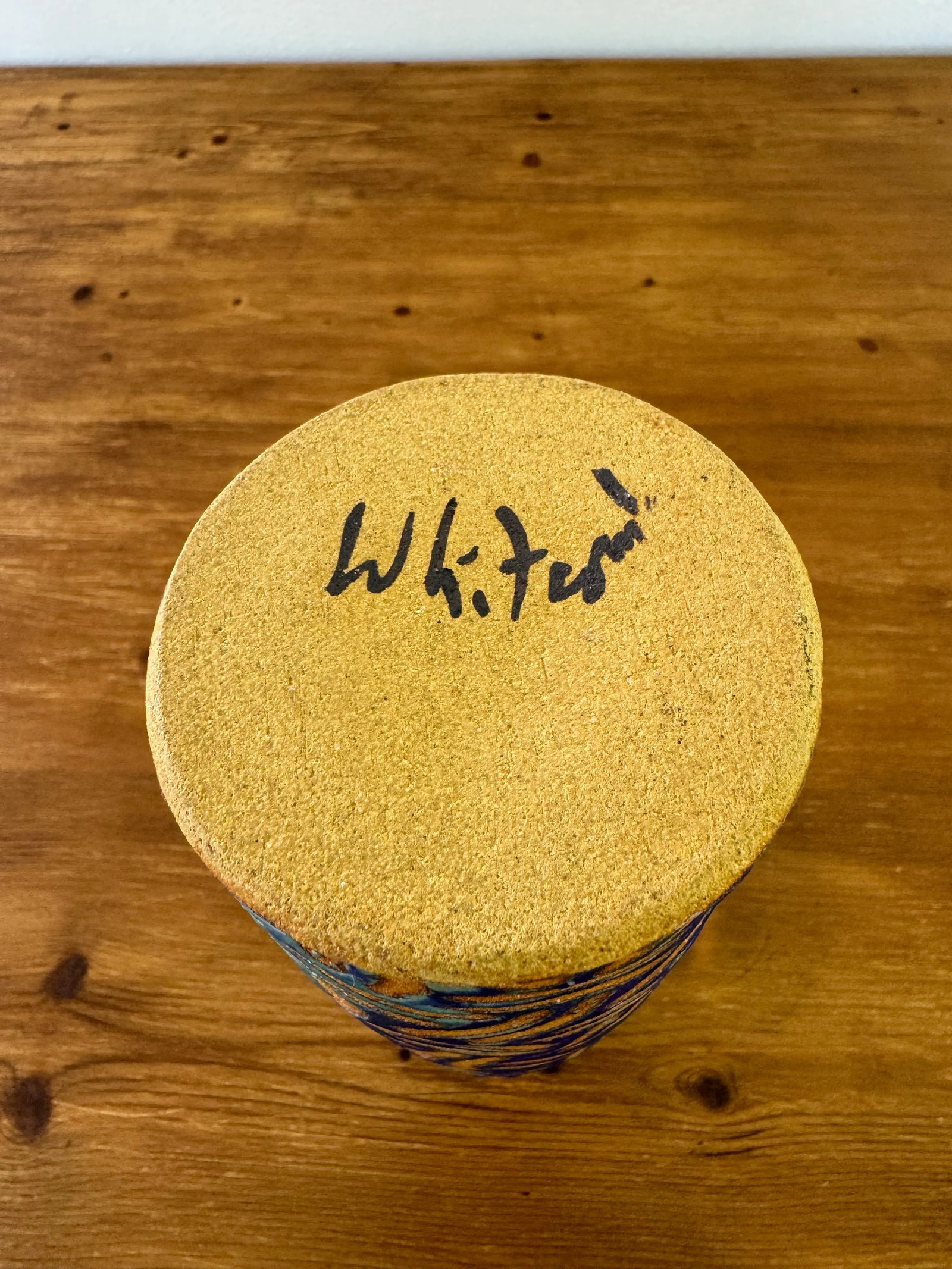1970's Polly Whitcomb Stoneware Vase - 4