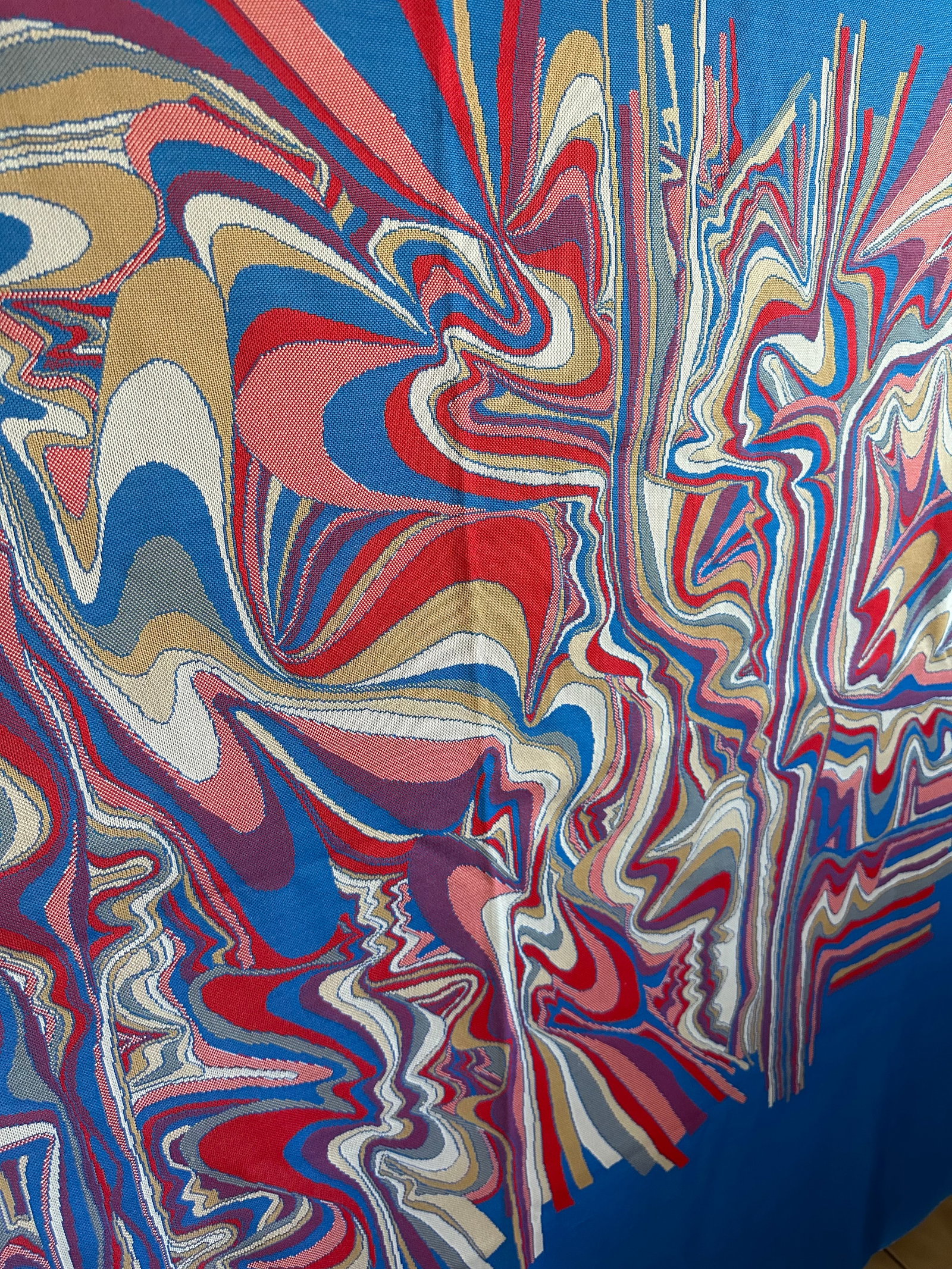 Abstract Psychedelic 1960's-1970's Textile Tapestry - 2