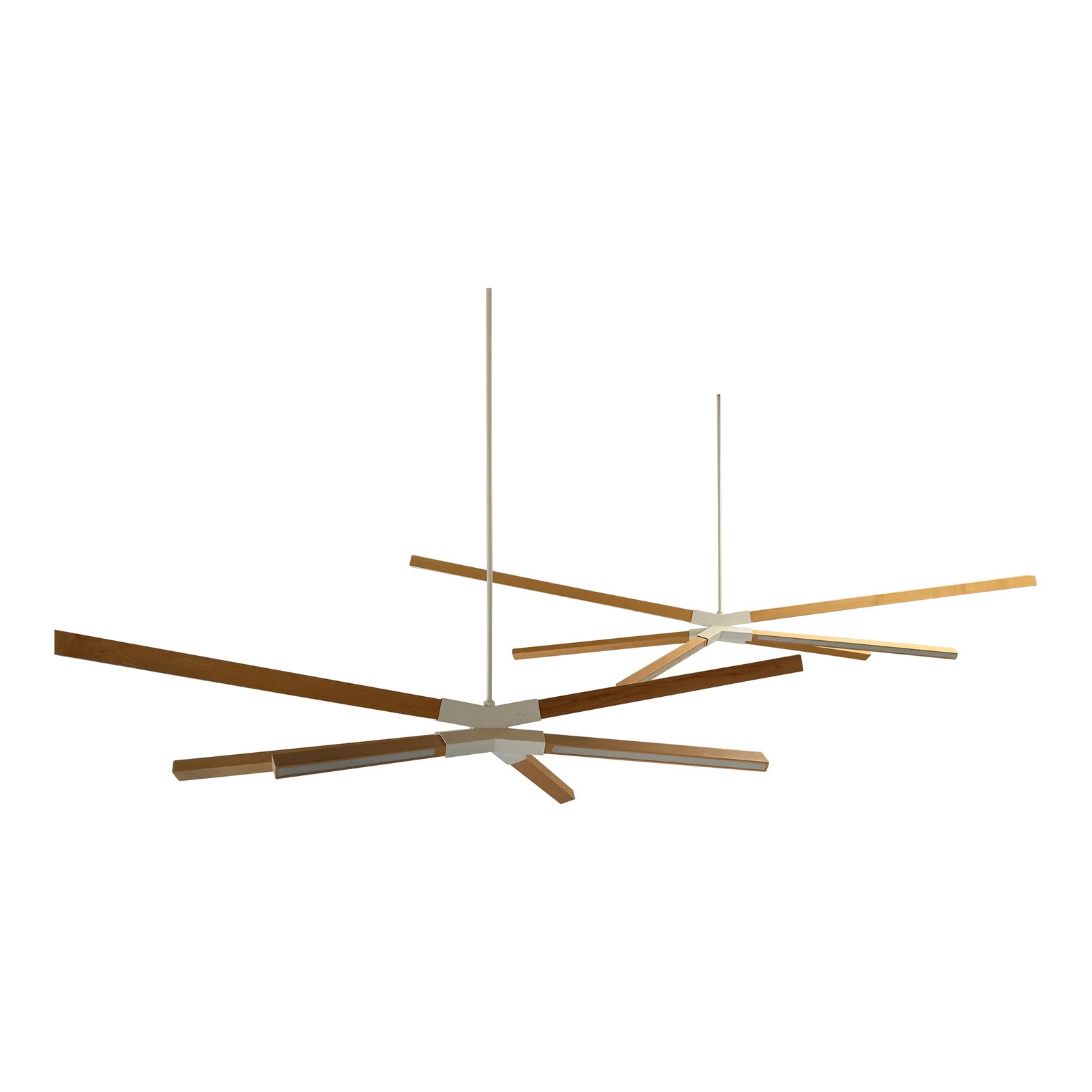 Skybang Pendant Light by 2Modern, 49": Skybang Pendant Lights from 2Modern, available in Maple Wood and White Metal finish. Handmade, dimmable, eco-friendly materials. Three available: one of each size (49", 72.5", 121") This listing is