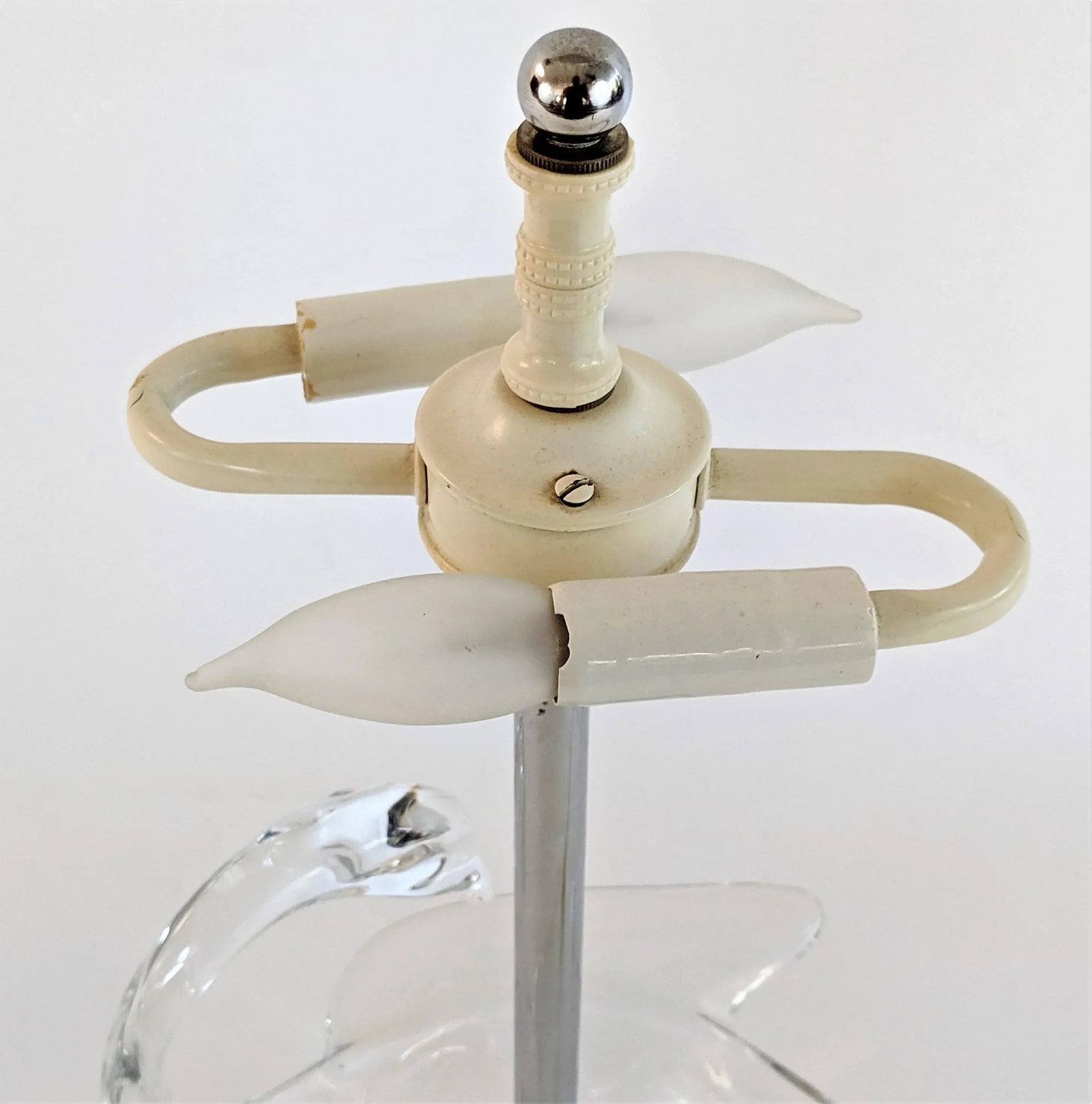 1970s Cofrac Art Verrier Swan Glass Lamp - 7
