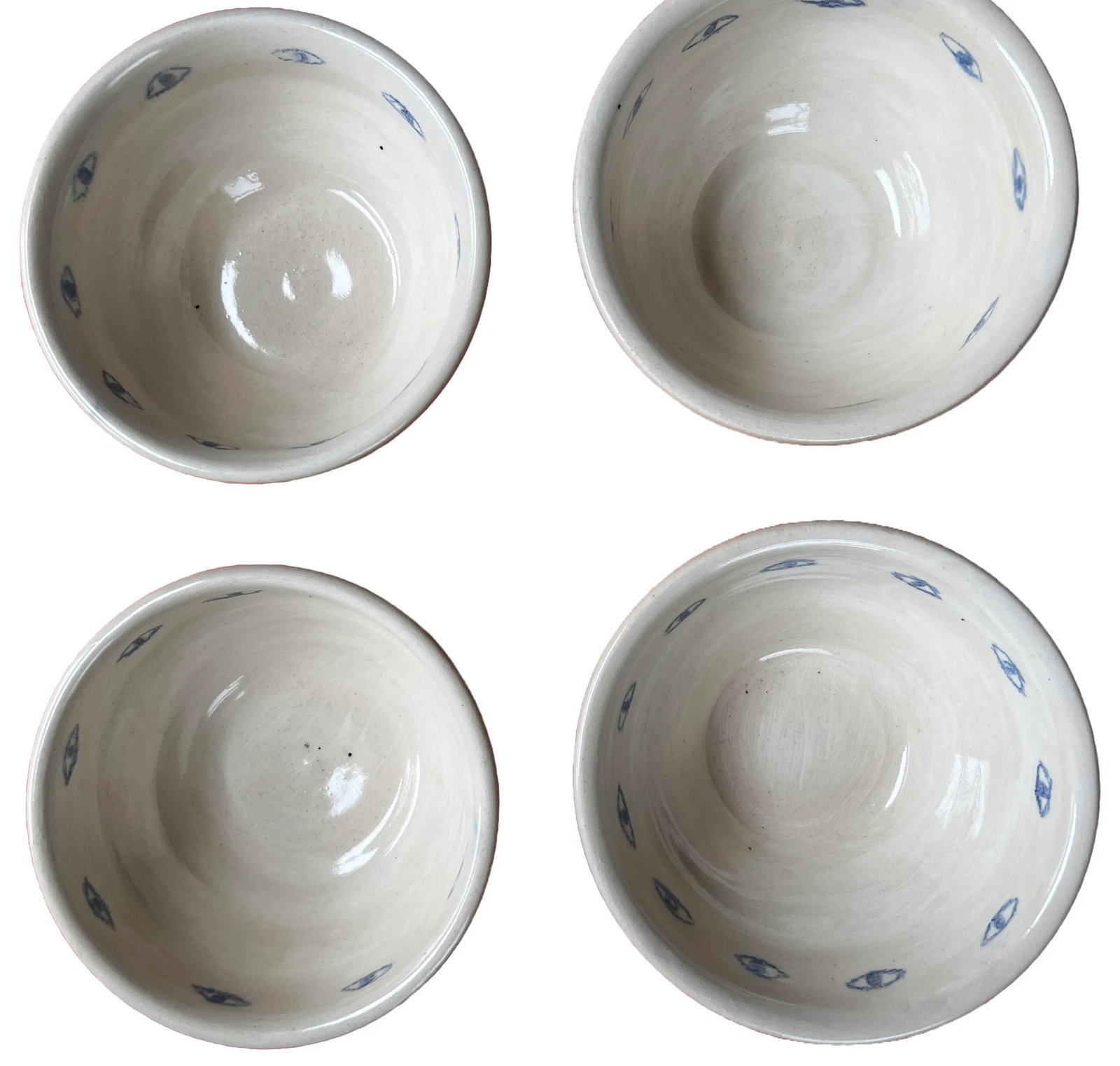 Keraclay Studio Pottery Bowls - Set of 4 - 10