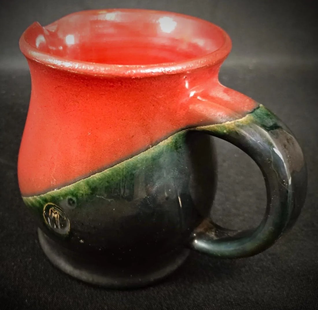 Modern Art Ceramic Pitcher Signed by Michel Poully, Mid 20th Century - 4