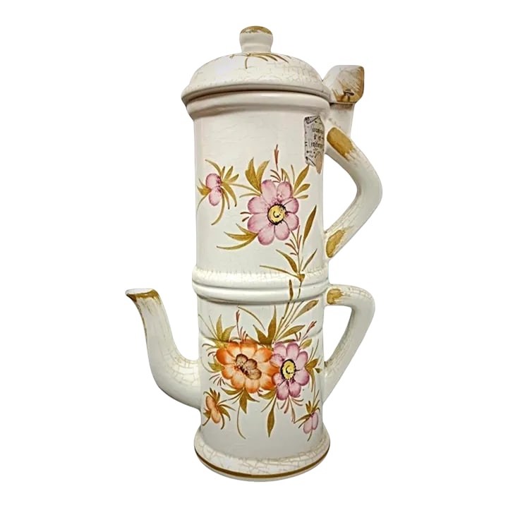 Antique 20th Century Venetian-Style Decorative Ceramic Tea Pot (1 of 9)