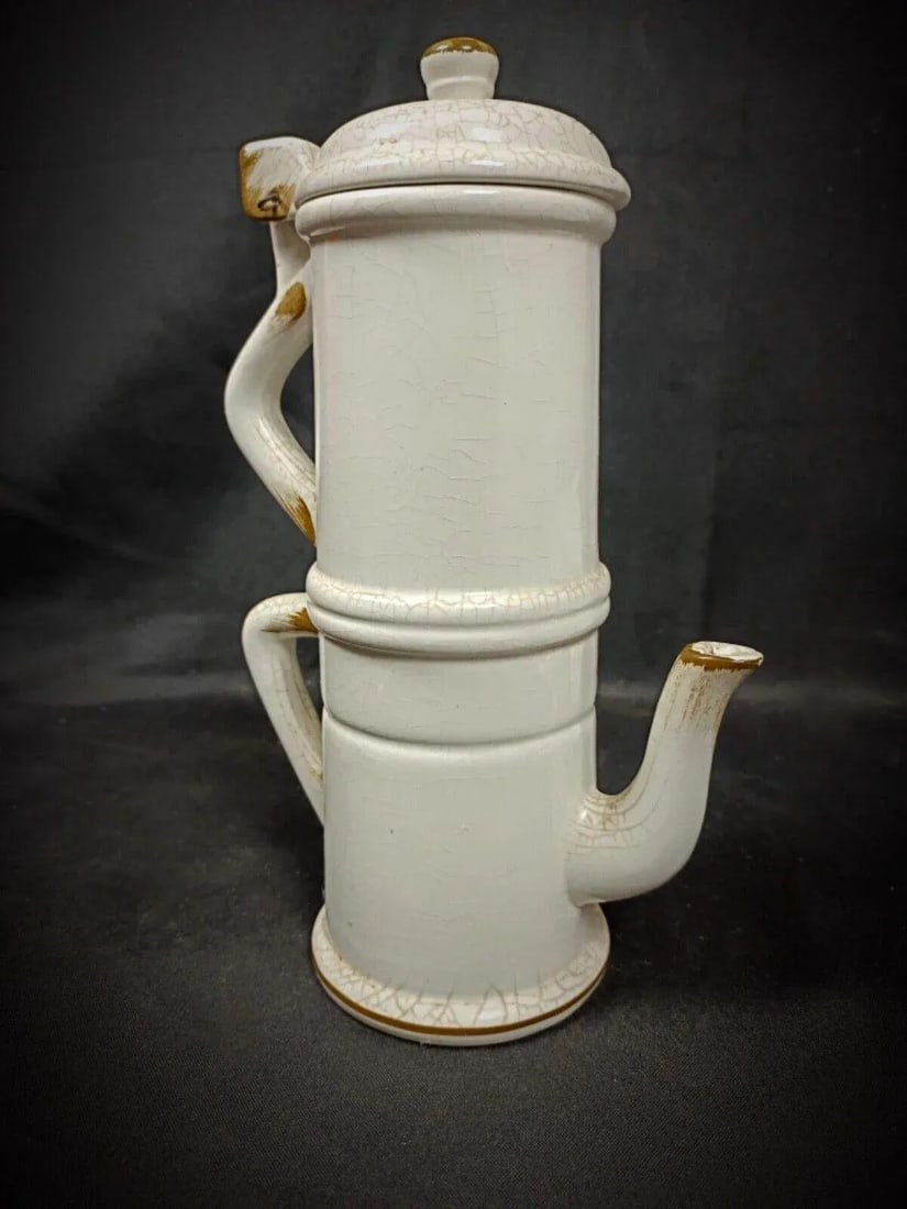 Antique 20th Century Venetian-Style Decorative Ceramic Tea Pot - 8