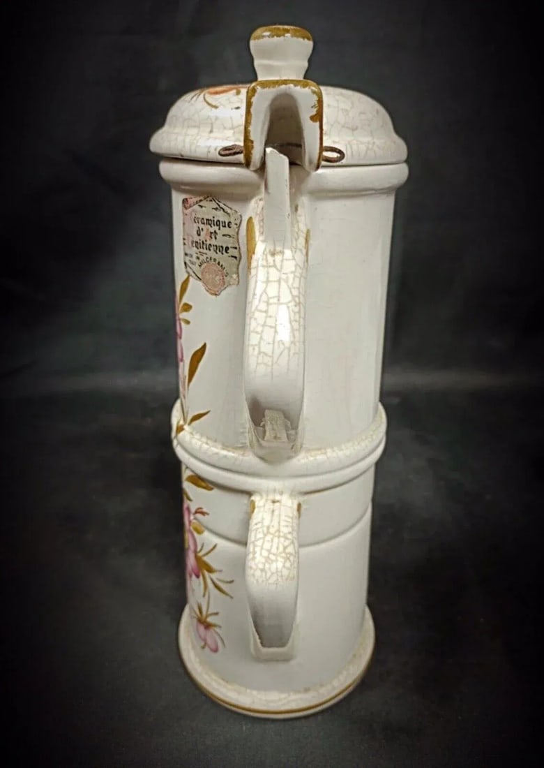 Antique 20th Century Venetian-Style Decorative Ceramic Tea Pot - 9