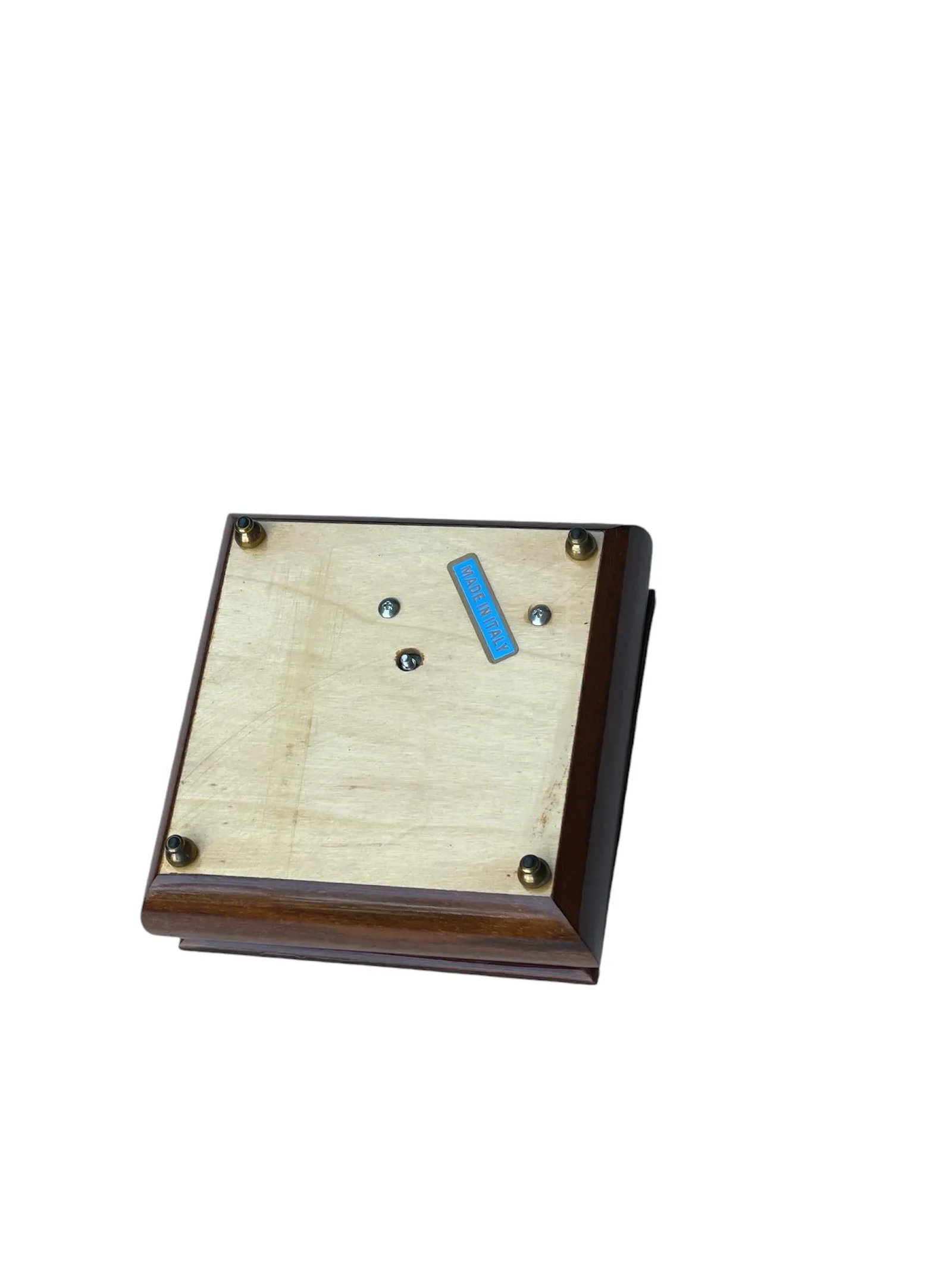 1950s Italian Inlay Musical Box Love Birds - 4