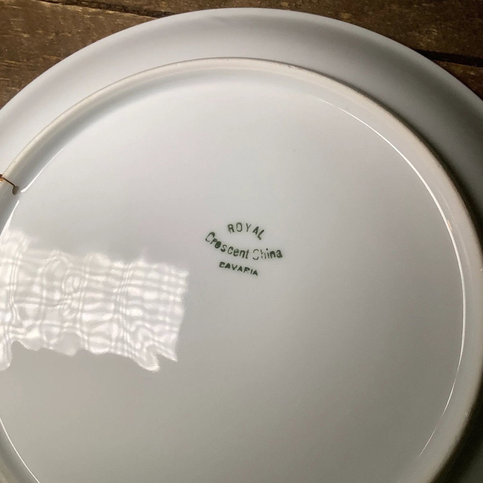 Bavarian Wall Art Hand Painted Plate Features Cabbage Roses - 9