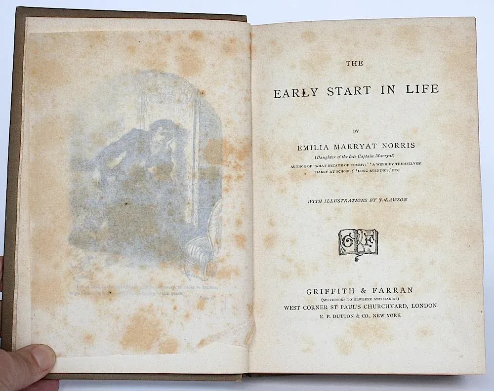 Late 19th Century Antique Book Decor - Australian Adventure Story - 3