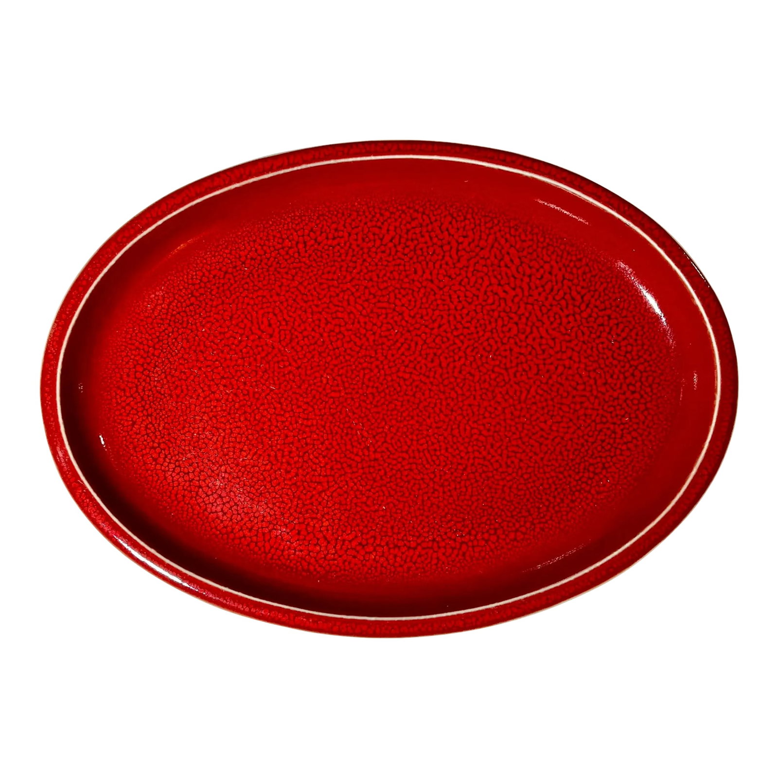 Williams-Sonoma Jars-France Cantine Red & Speckled Oval Serving Platter (1 of 5)