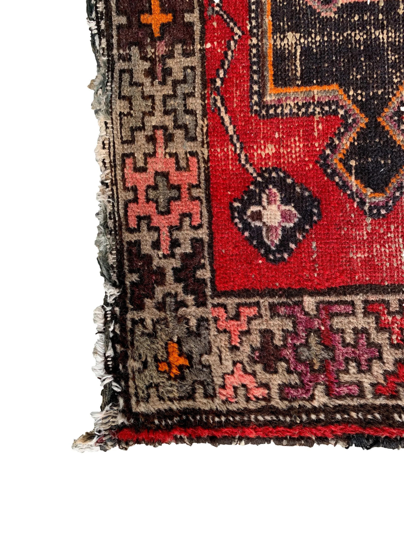 Vintage Wool Motif Rug-3'2'x4'4" - 6