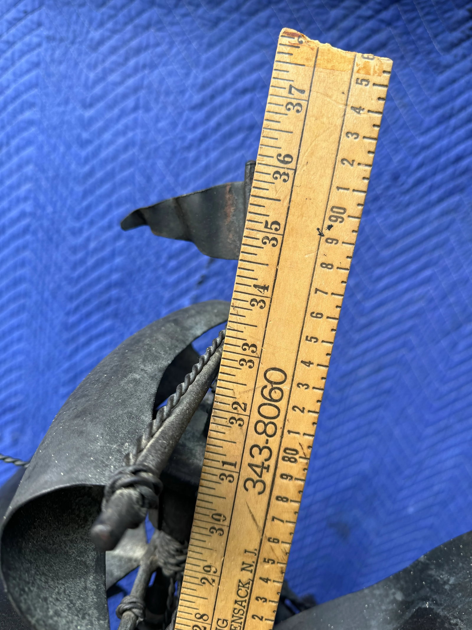 Vintage Hand Forged Black Metal Pirates Ship - 8