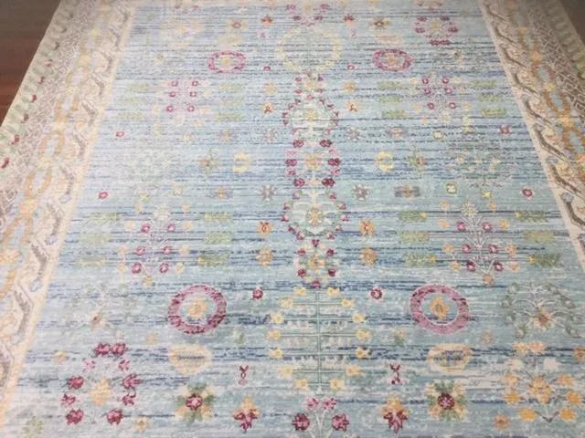 Turkish Oushak Design Silk Rug-Excellent , 8ex10"5" - 4