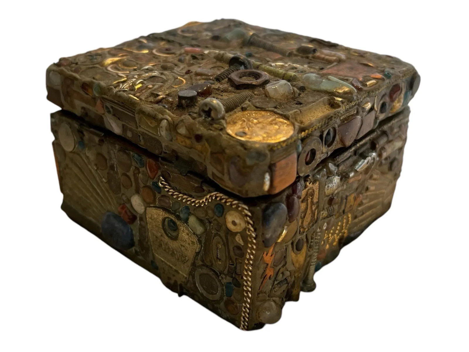 1980s Pair of Decorative Boxes With Found Objects by Brazilian Sculptor Francisco Moller - 7