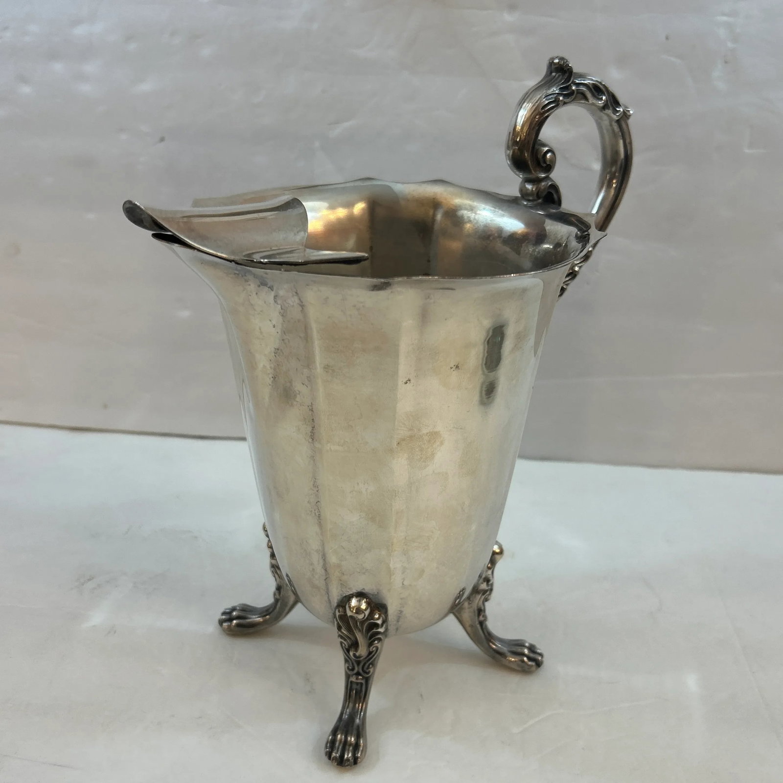 Victorian Silver Plate Footed Pitcher - 10