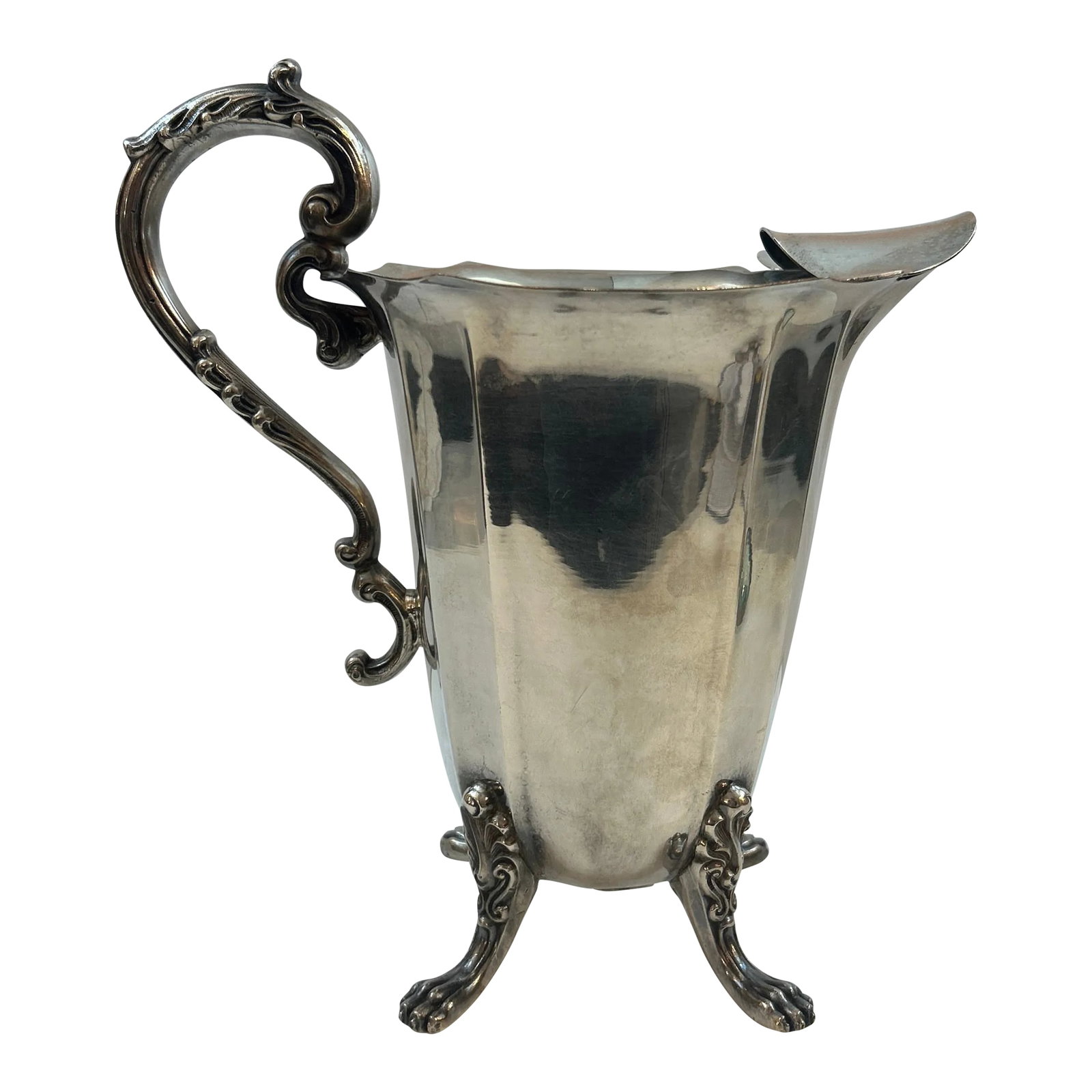 Victorian Silver Plate Footed Pitcher (1 of 10)