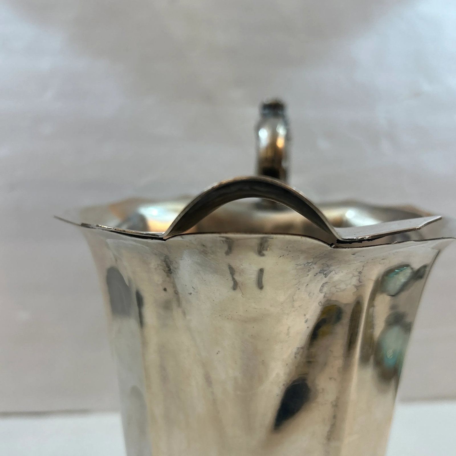 Victorian Silver Plate Footed Pitcher - 9