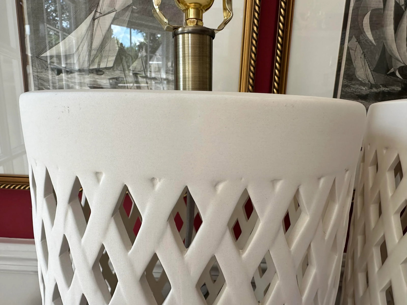 Ray Booth Designs Porous Table Lamps - a Pair - 3