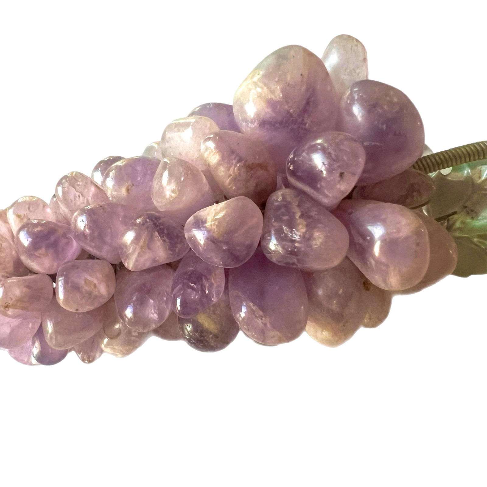 Mid-Century Semi-Precious Stone Grape Clusters - a Pair - 10