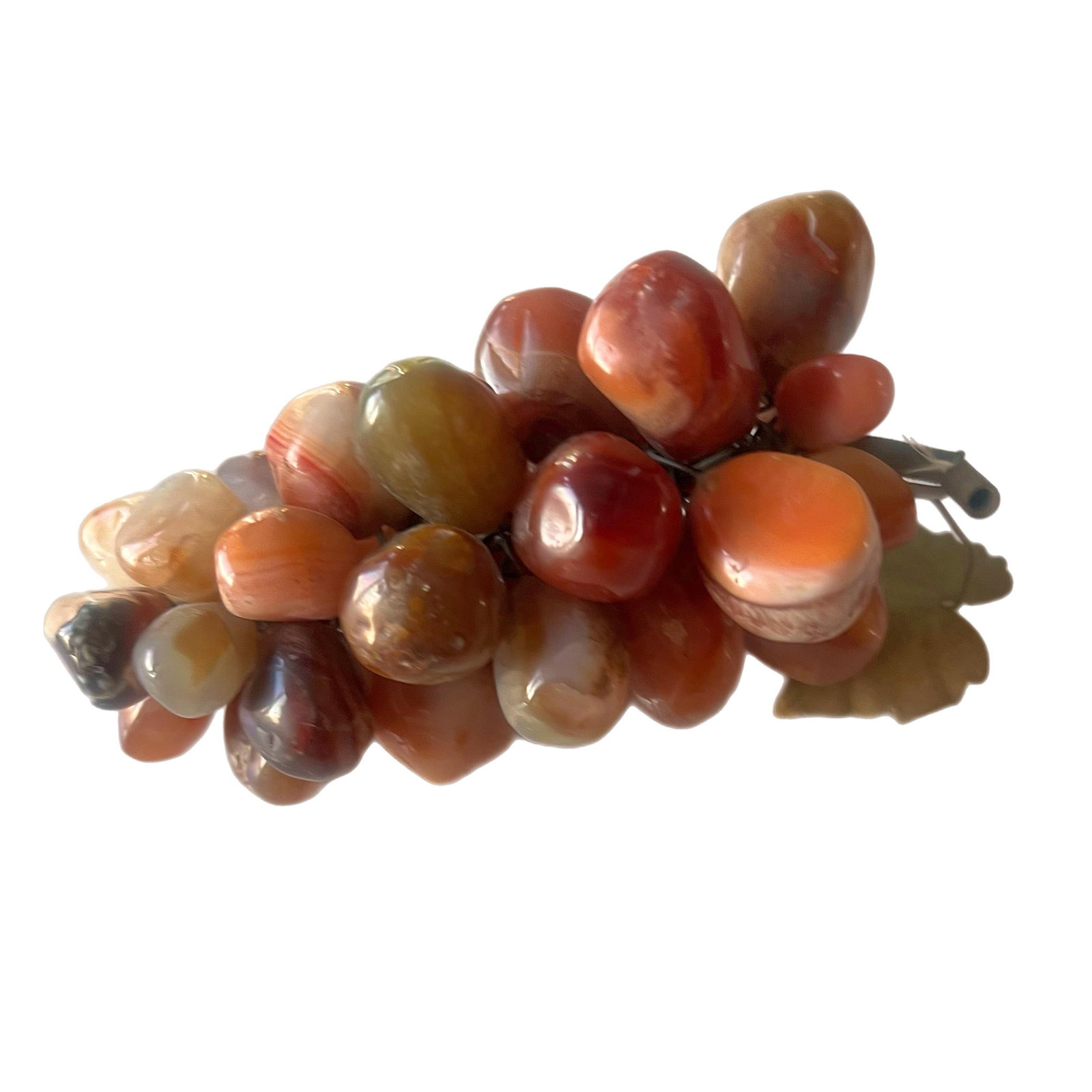 Mid-Century Semi-Precious Stone Grape Clusters - a Pair - 5