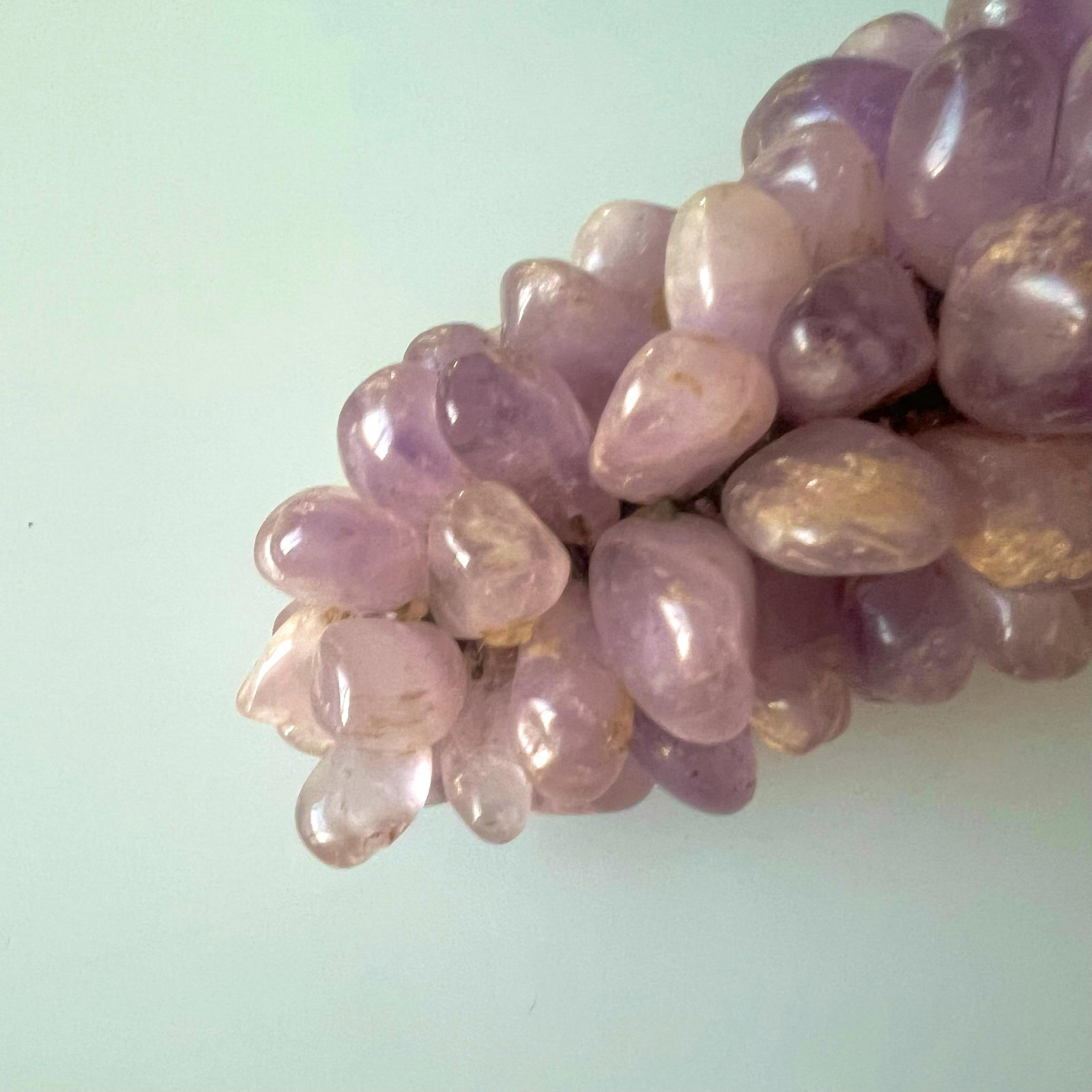 Mid-Century Semi-Precious Stone Grape Clusters - a Pair - 7